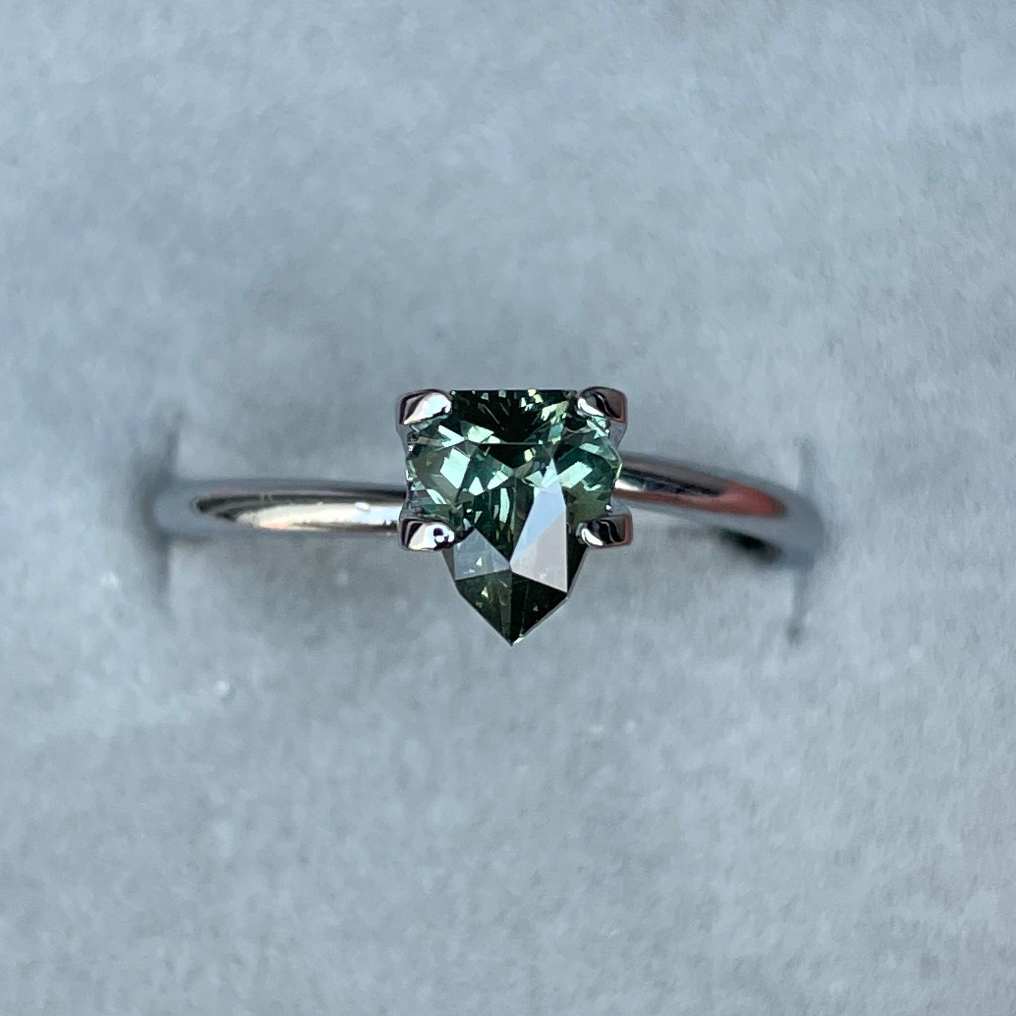 Green sapphire