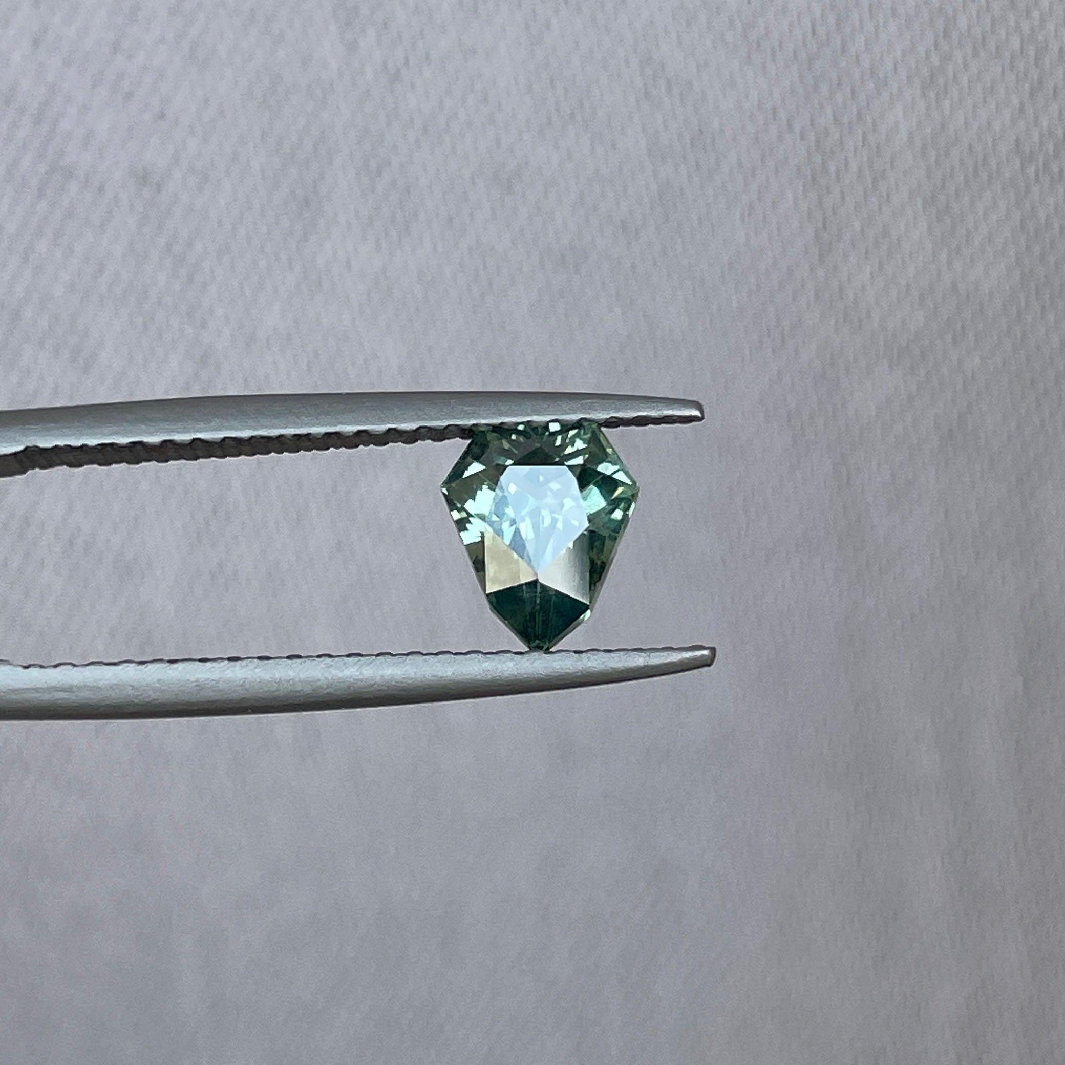 Green sapphire