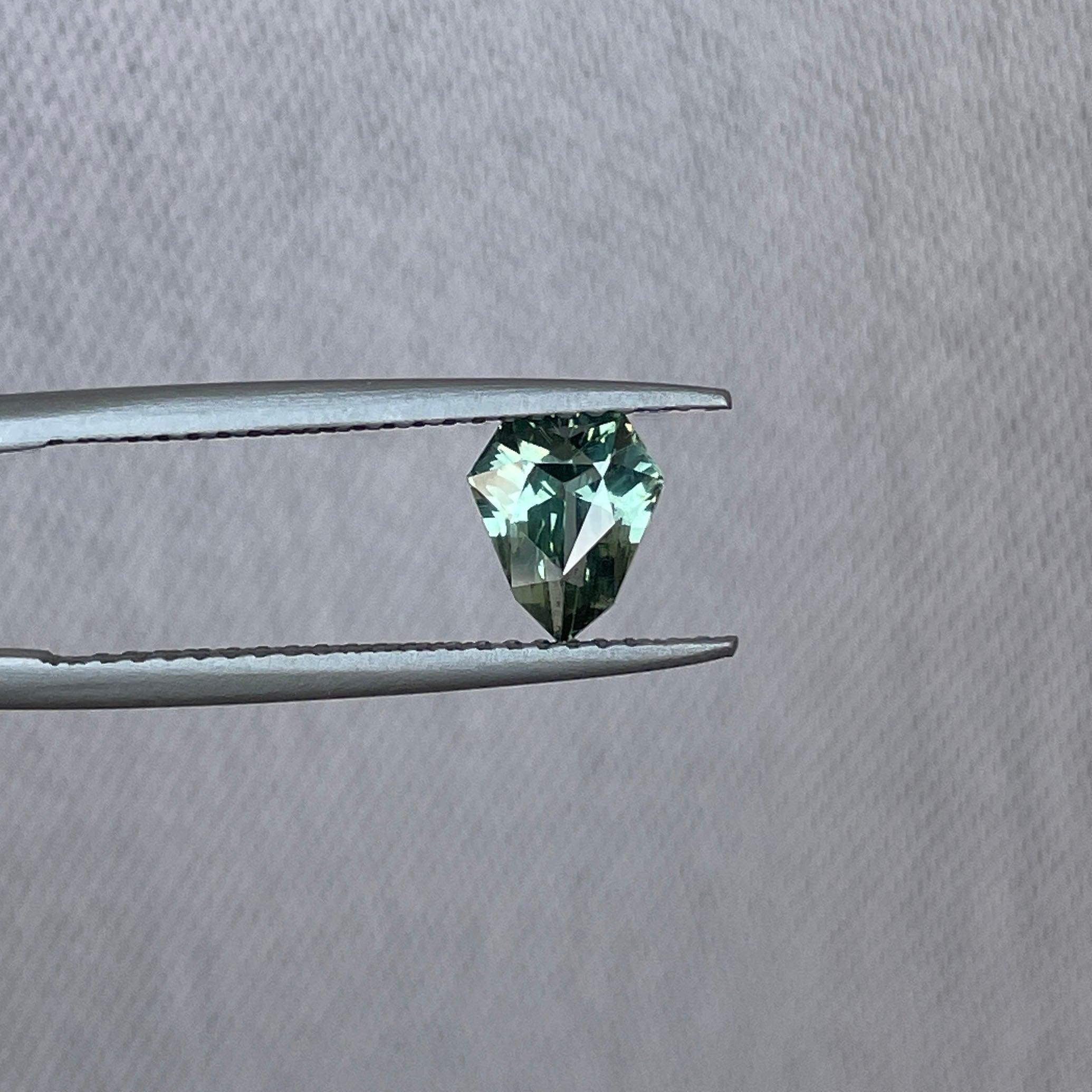 Green sapphire