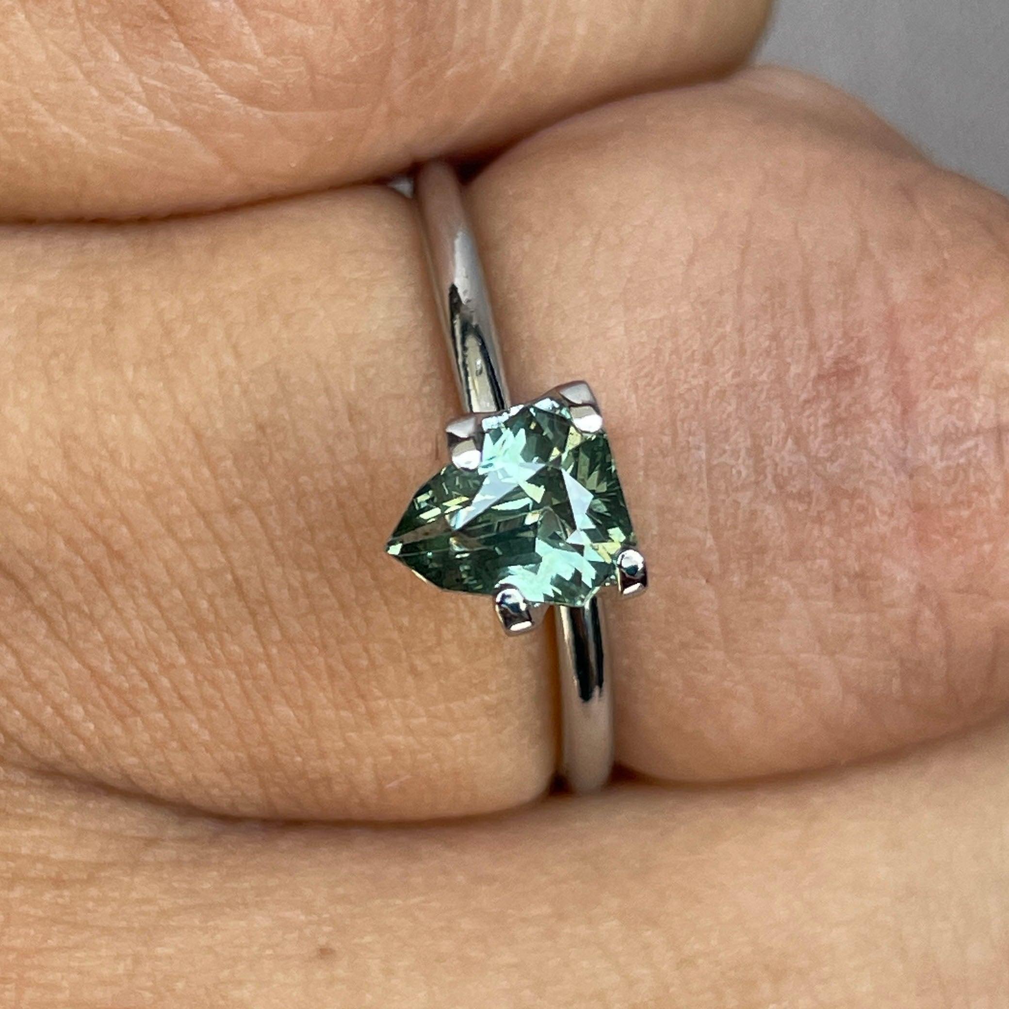 Green sapphire