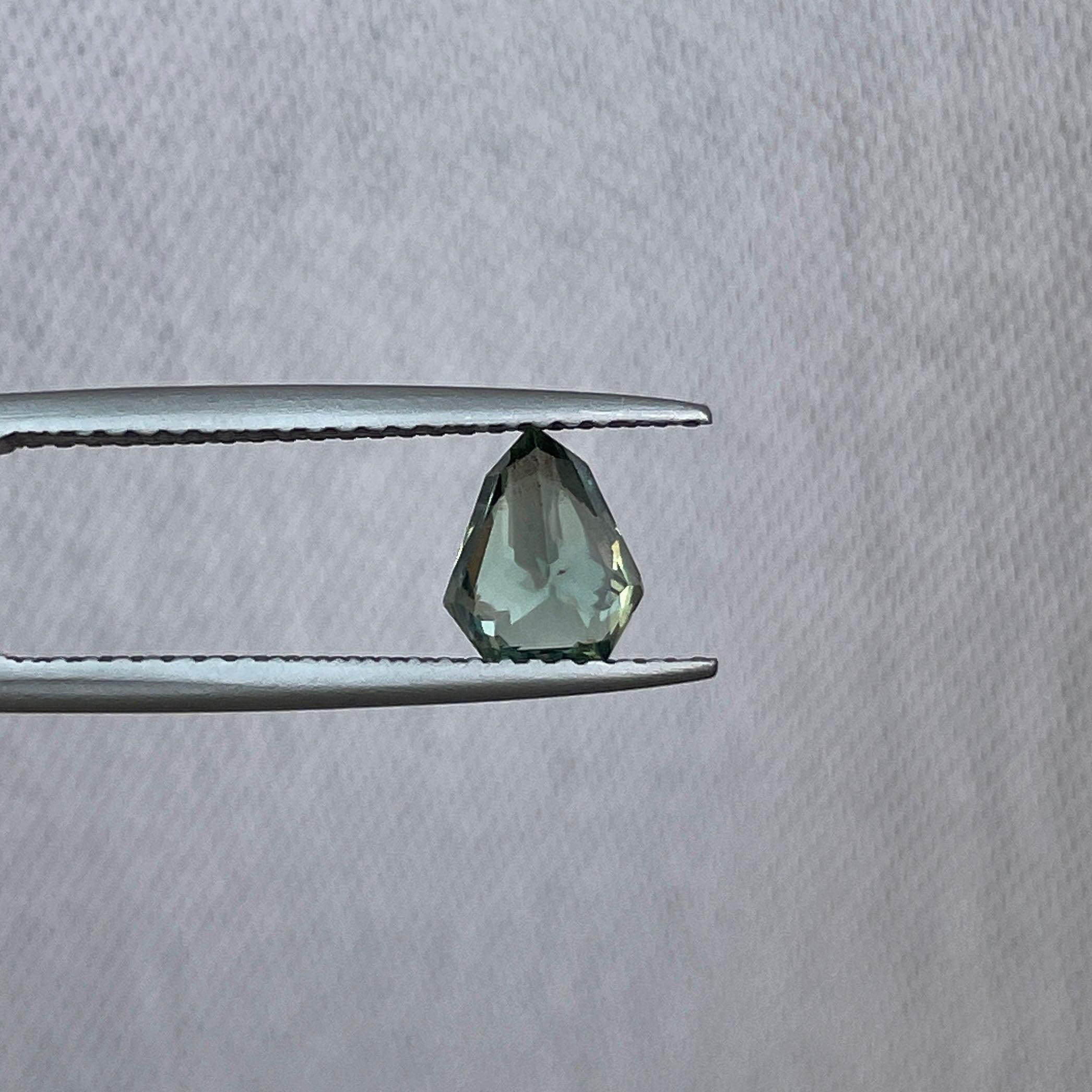 Green sapphire