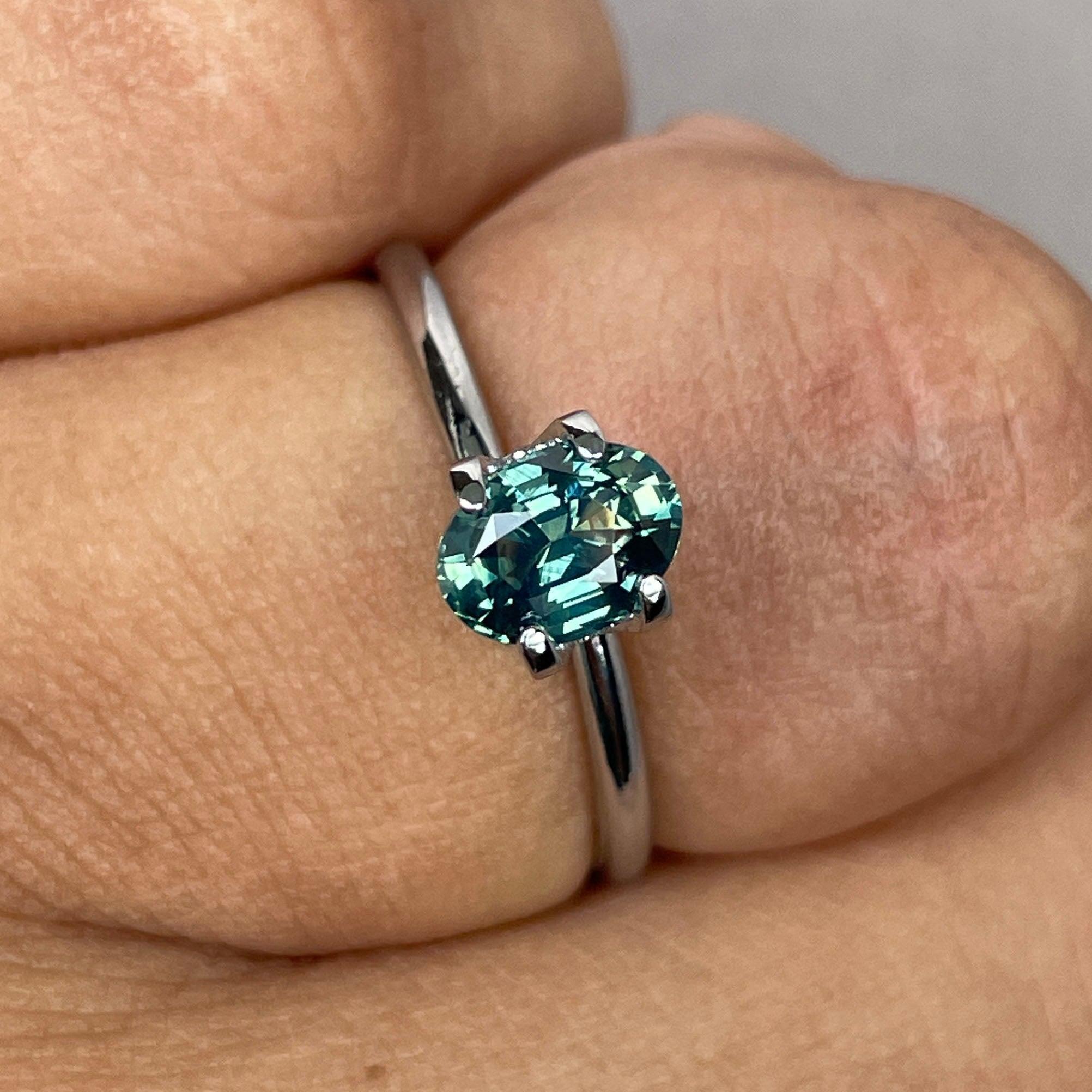Green sapphire