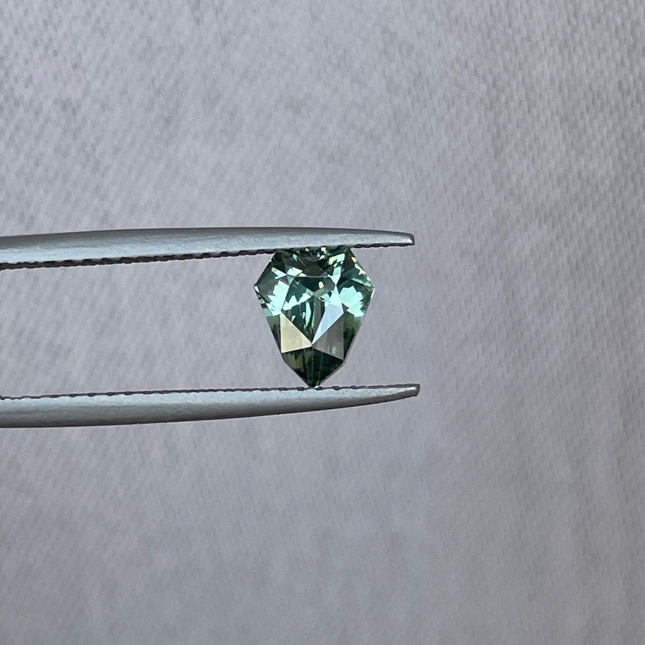 Green sapphire