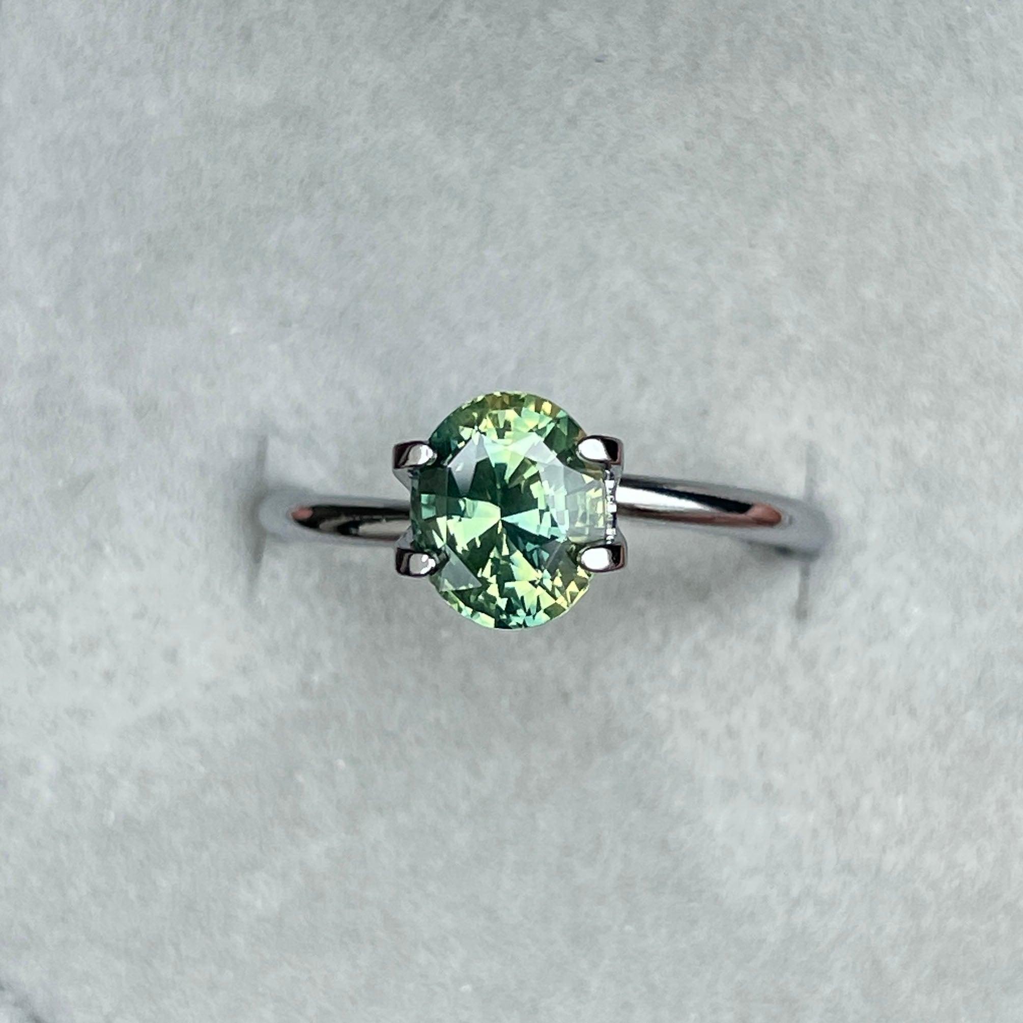 Green sapphire