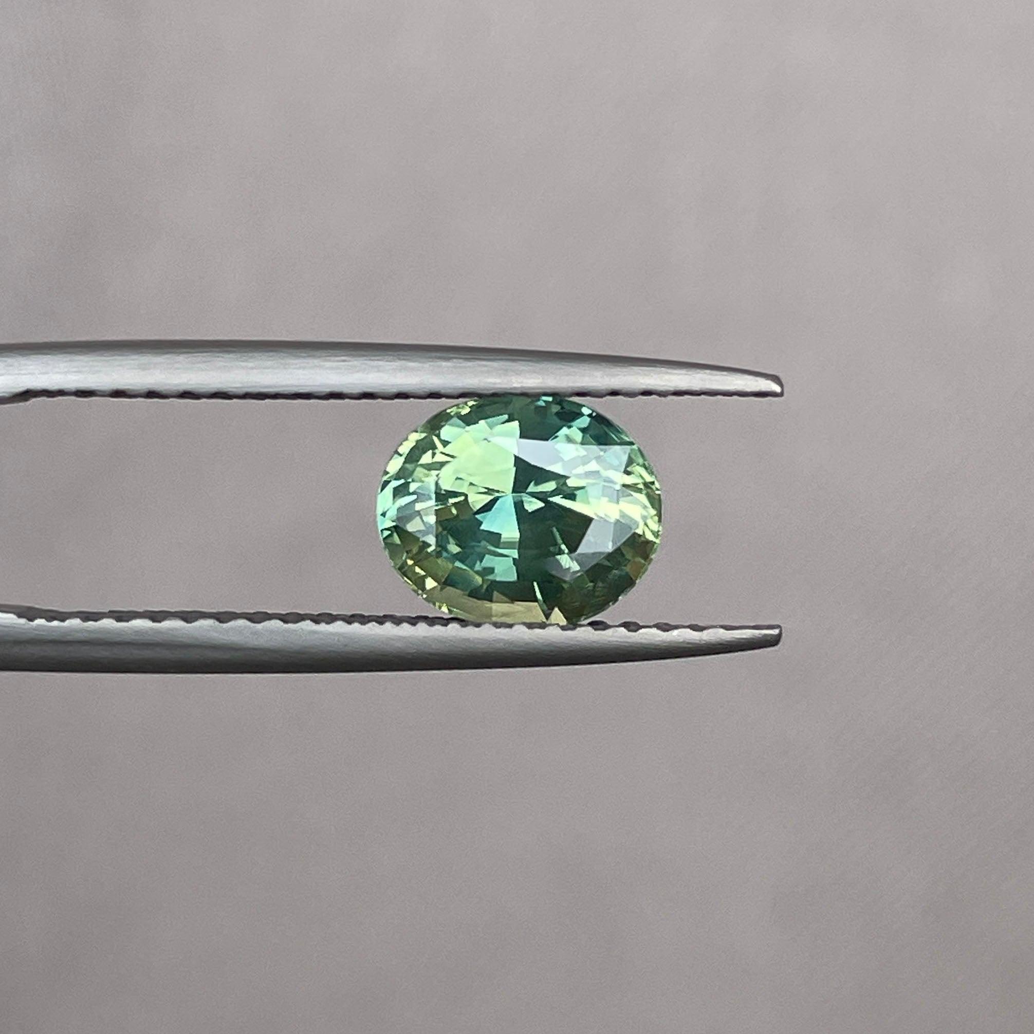 Green sapphire