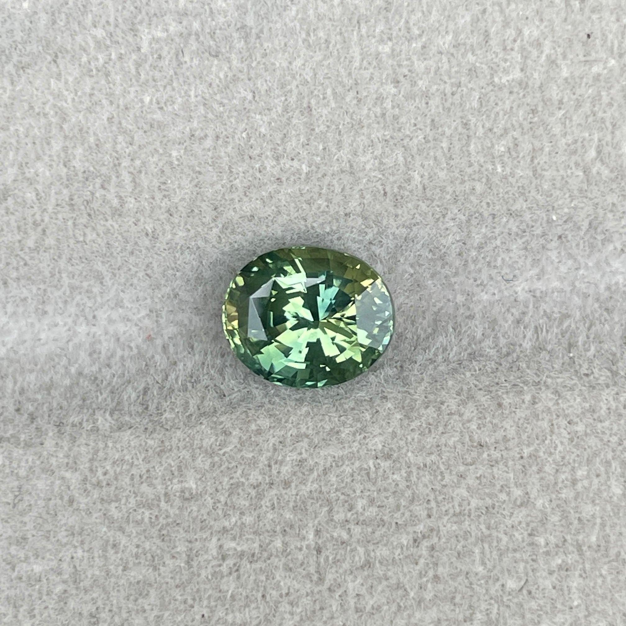 Green sapphire