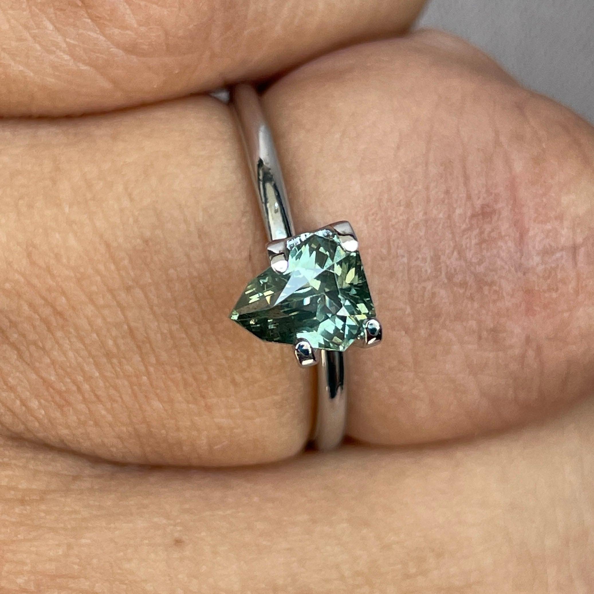 Green sapphire