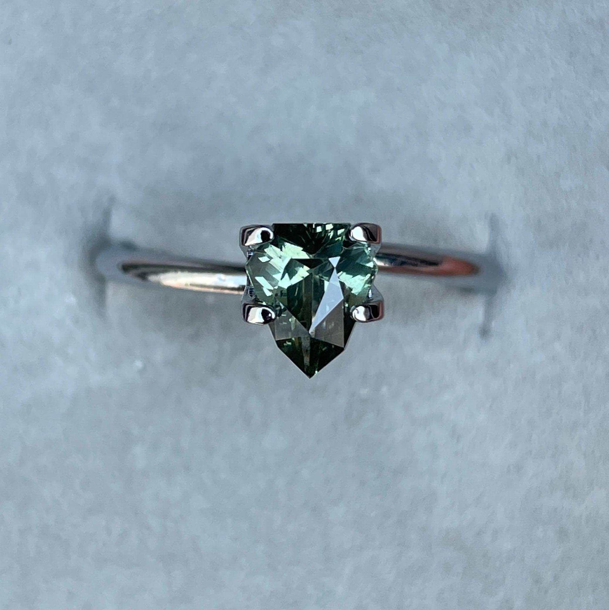 Green sapphire