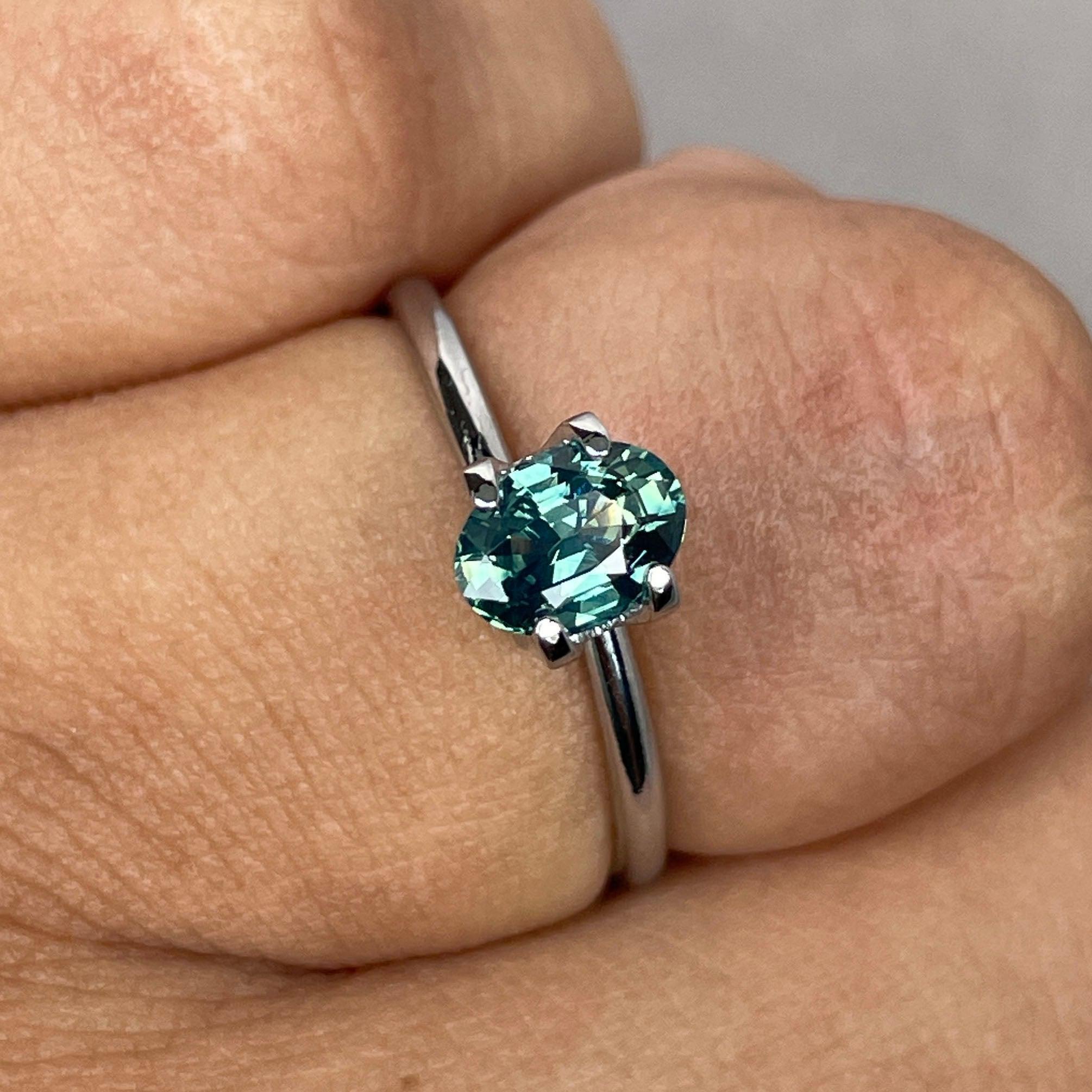 Green sapphire