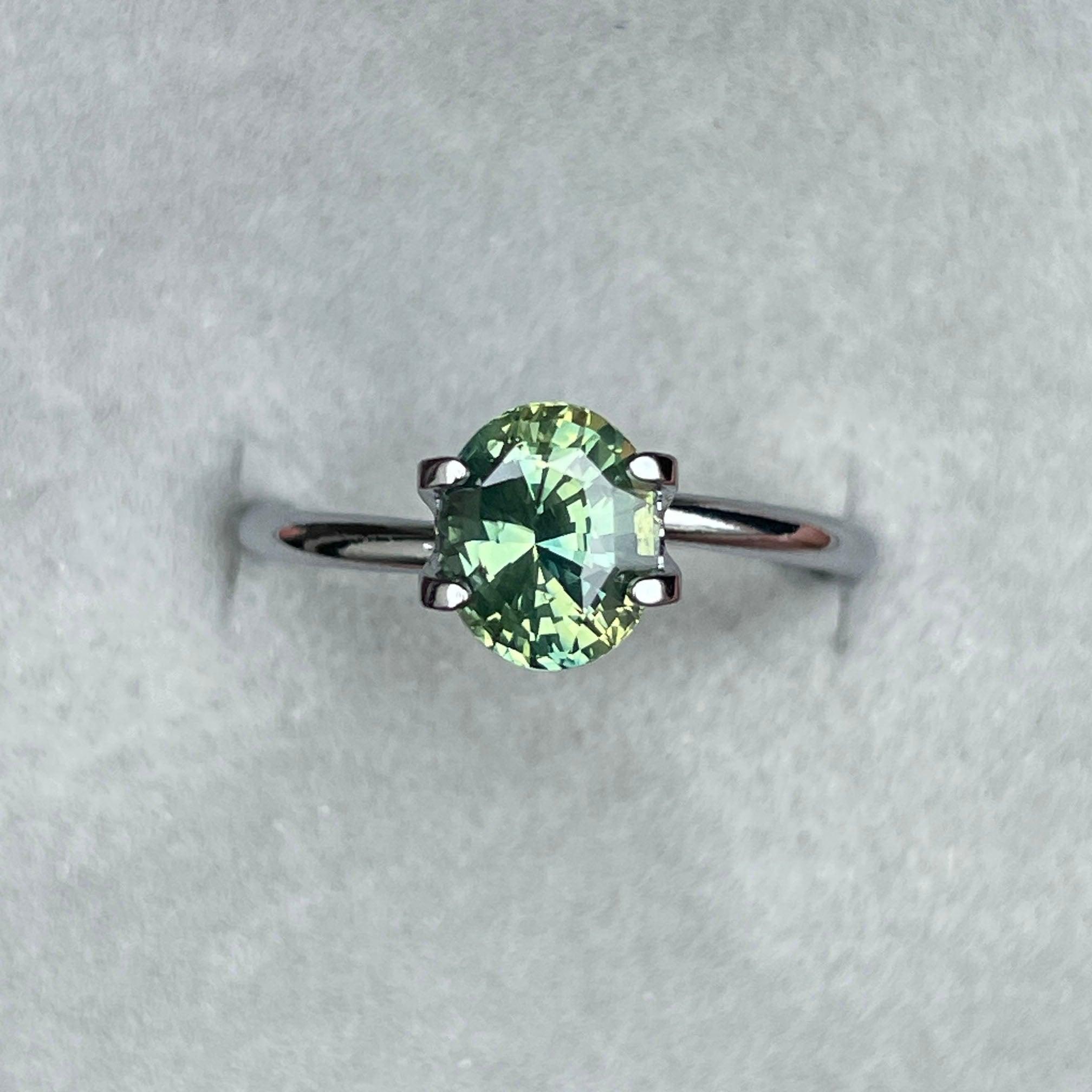 Green sapphire