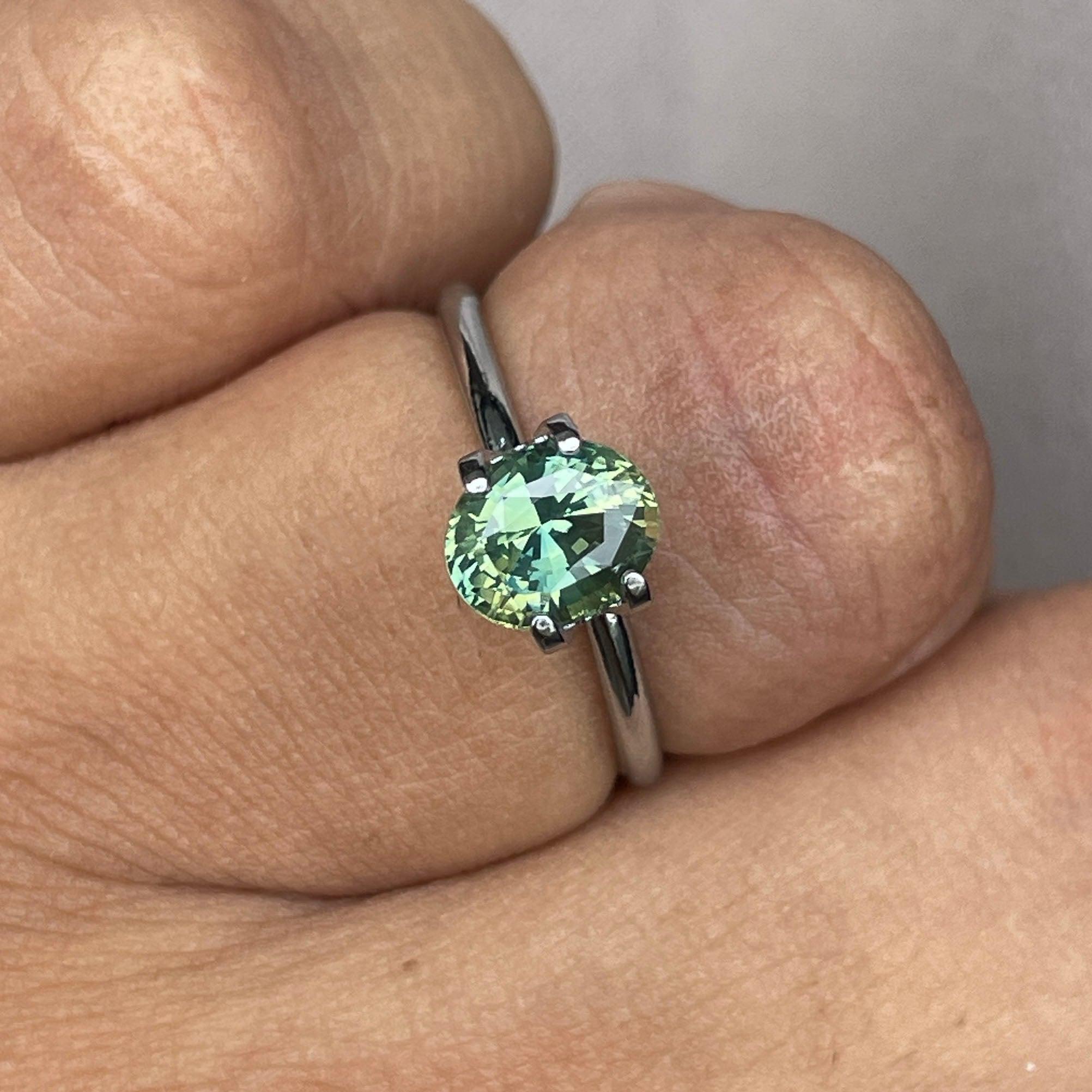 Green sapphire