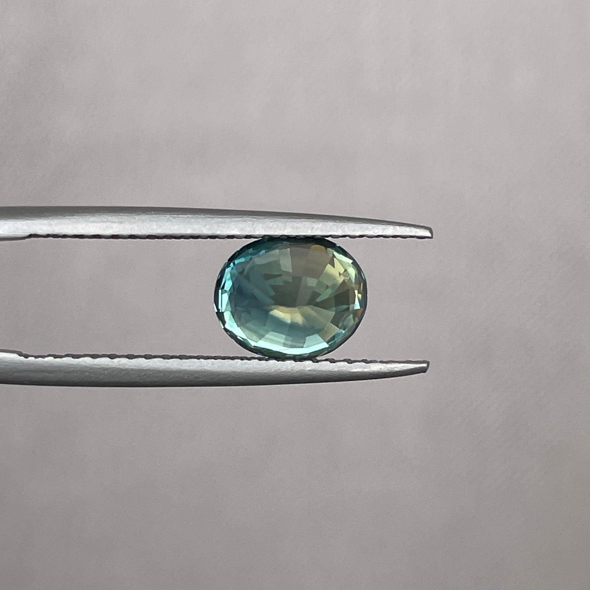 Green sapphire