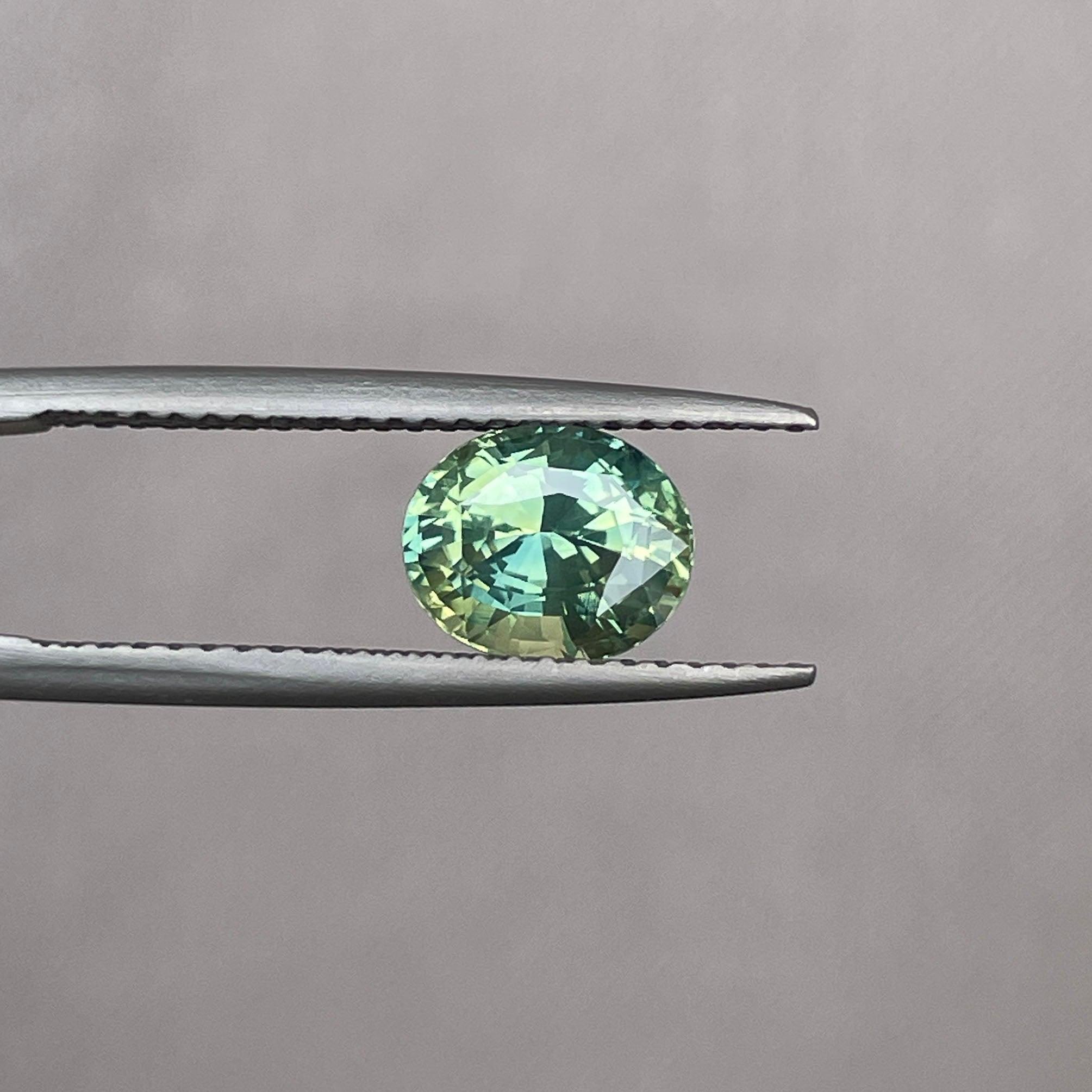 Green sapphire