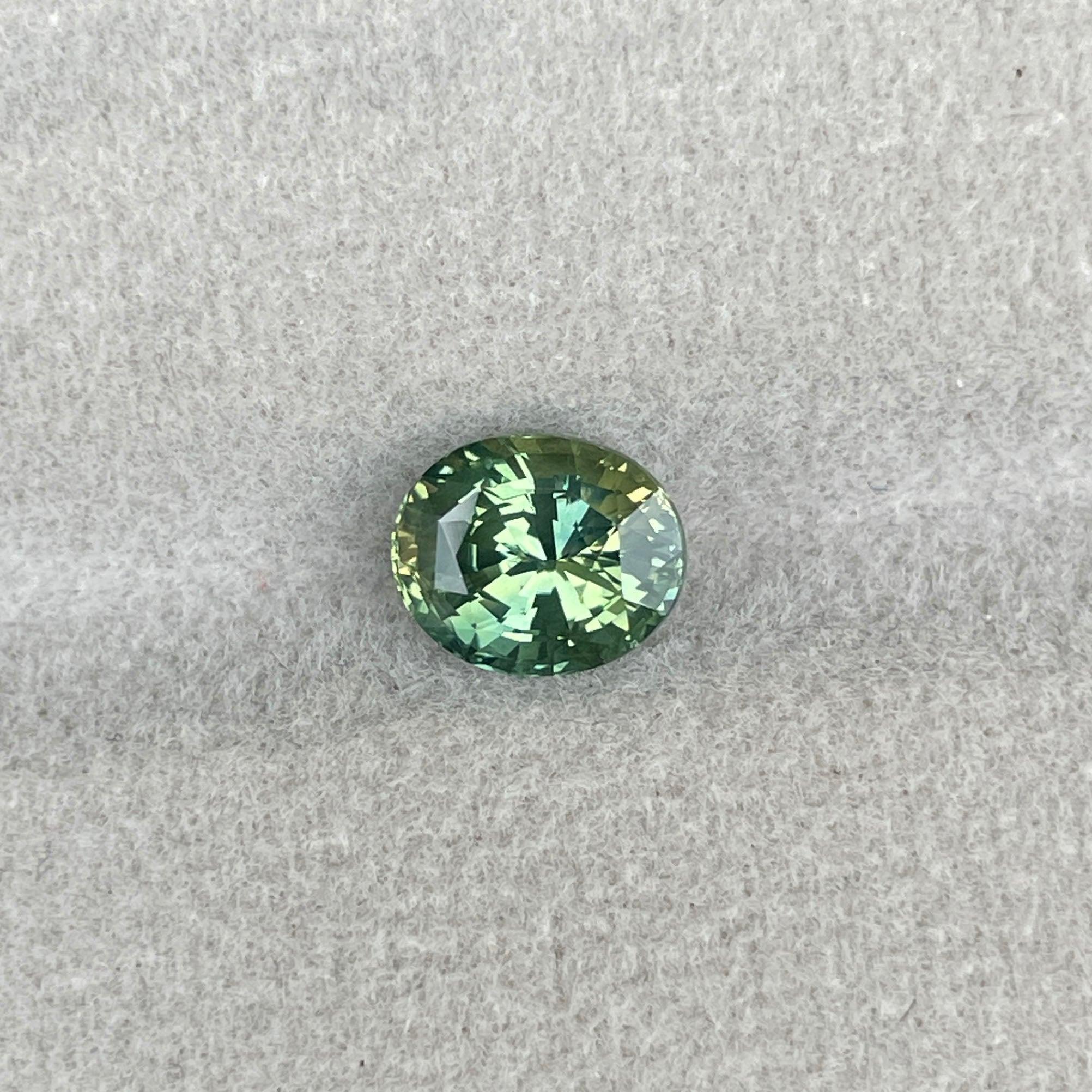 Green sapphire