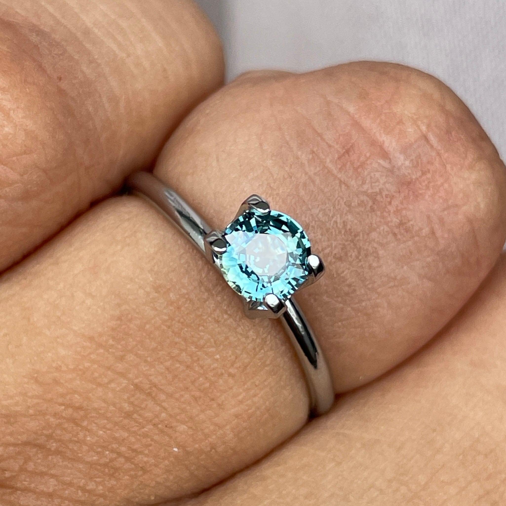 Natural Teal Sapphire