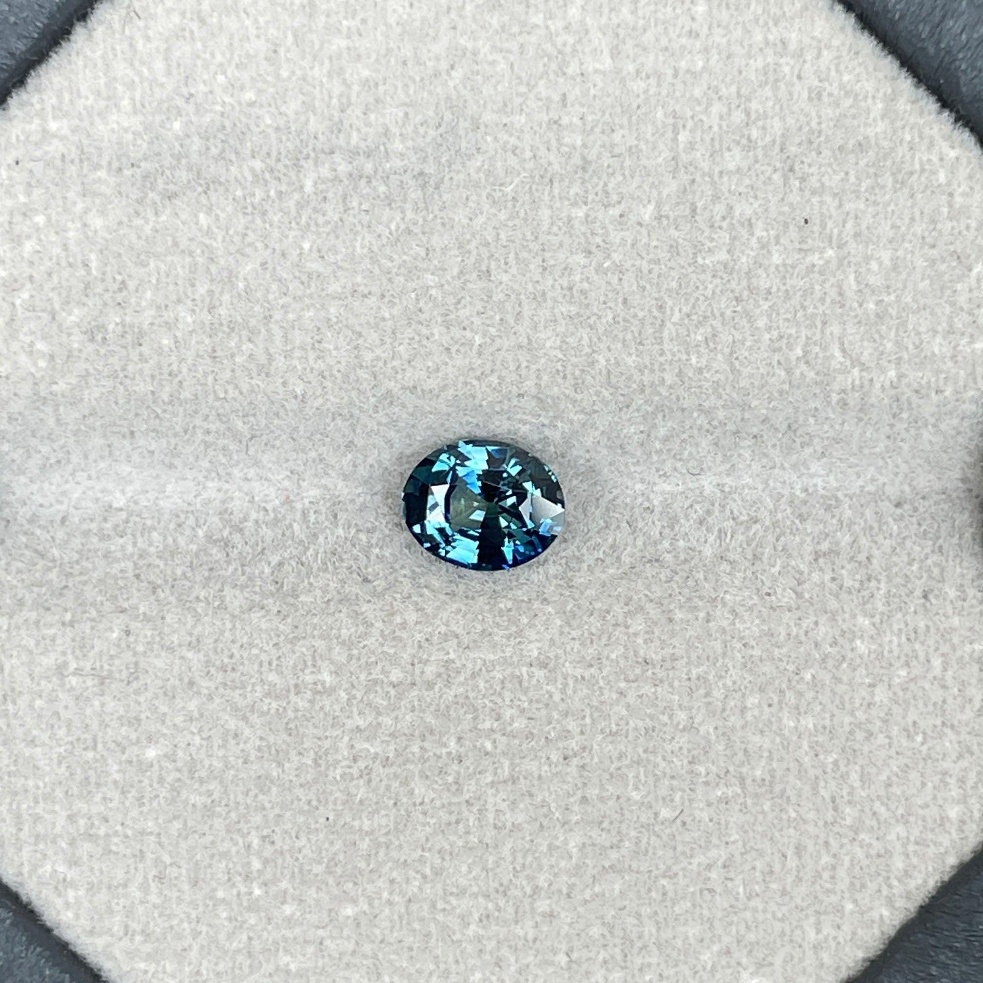 Teal sapphire stone, 1.05 crt swiss alps Natural teal sapphire. Beautiful loose Gemstone for Ring Making