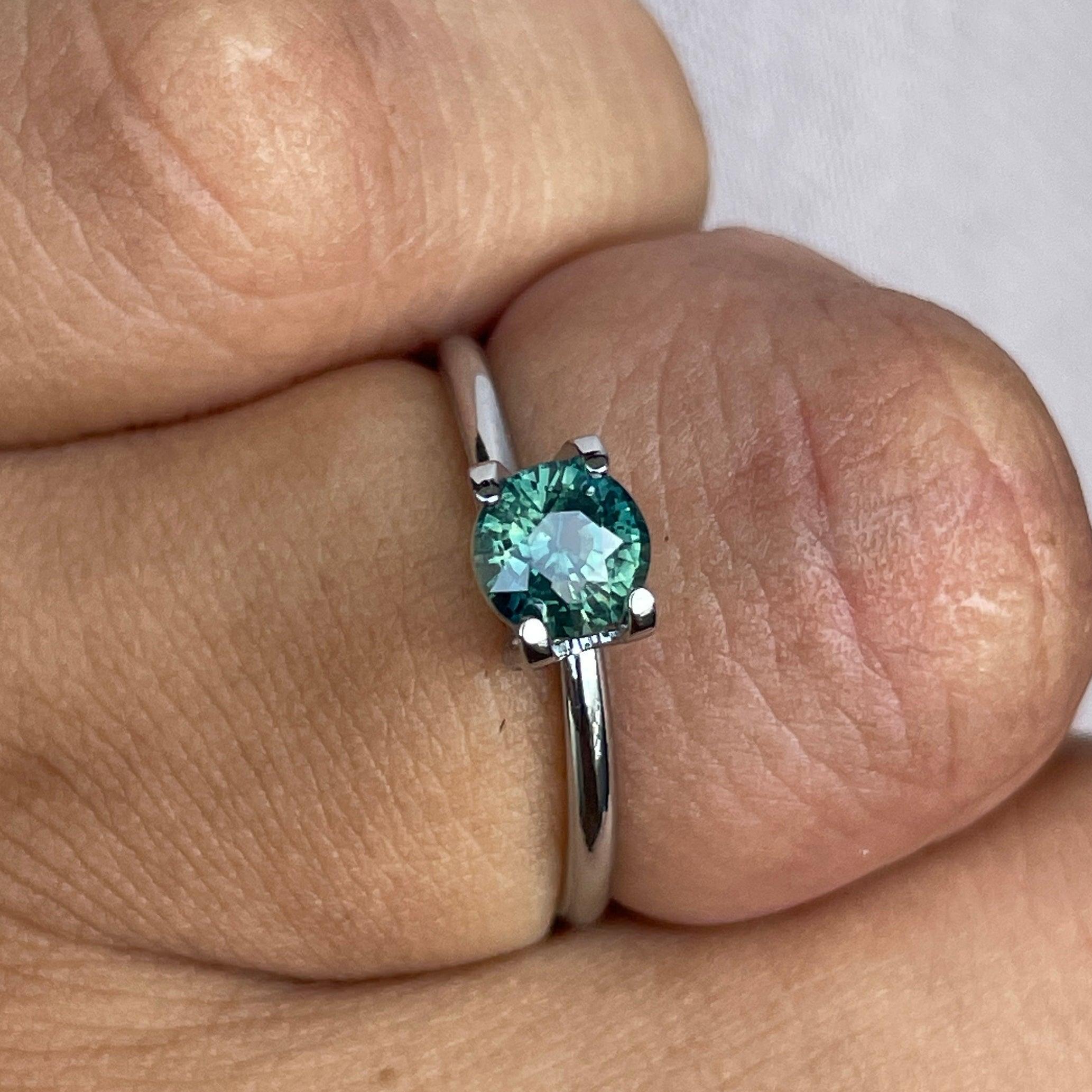 Deep Teal-Green Sapphire