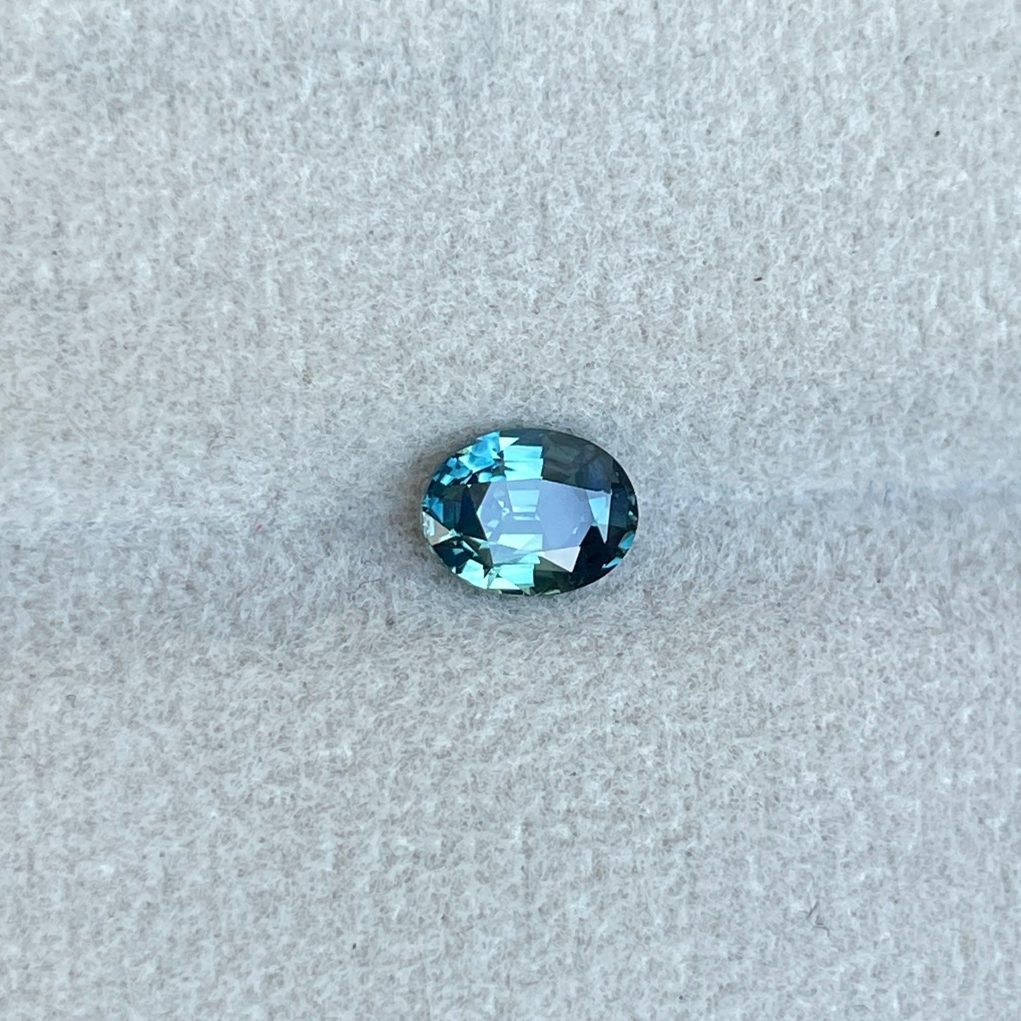 Teal sapphire stone Oval cut teal sapphire, 1.00 crt Sardinia Natural teal sapphire for engagement ring