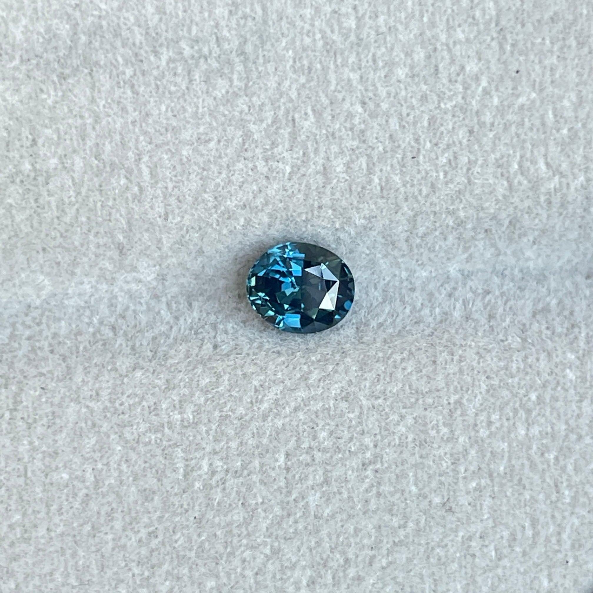 Captivating Teal sapphire Oval cut teal sapphire, 0.93 crt Sardinia teal sapphire. Loose stone for ring making - NASHGEMS