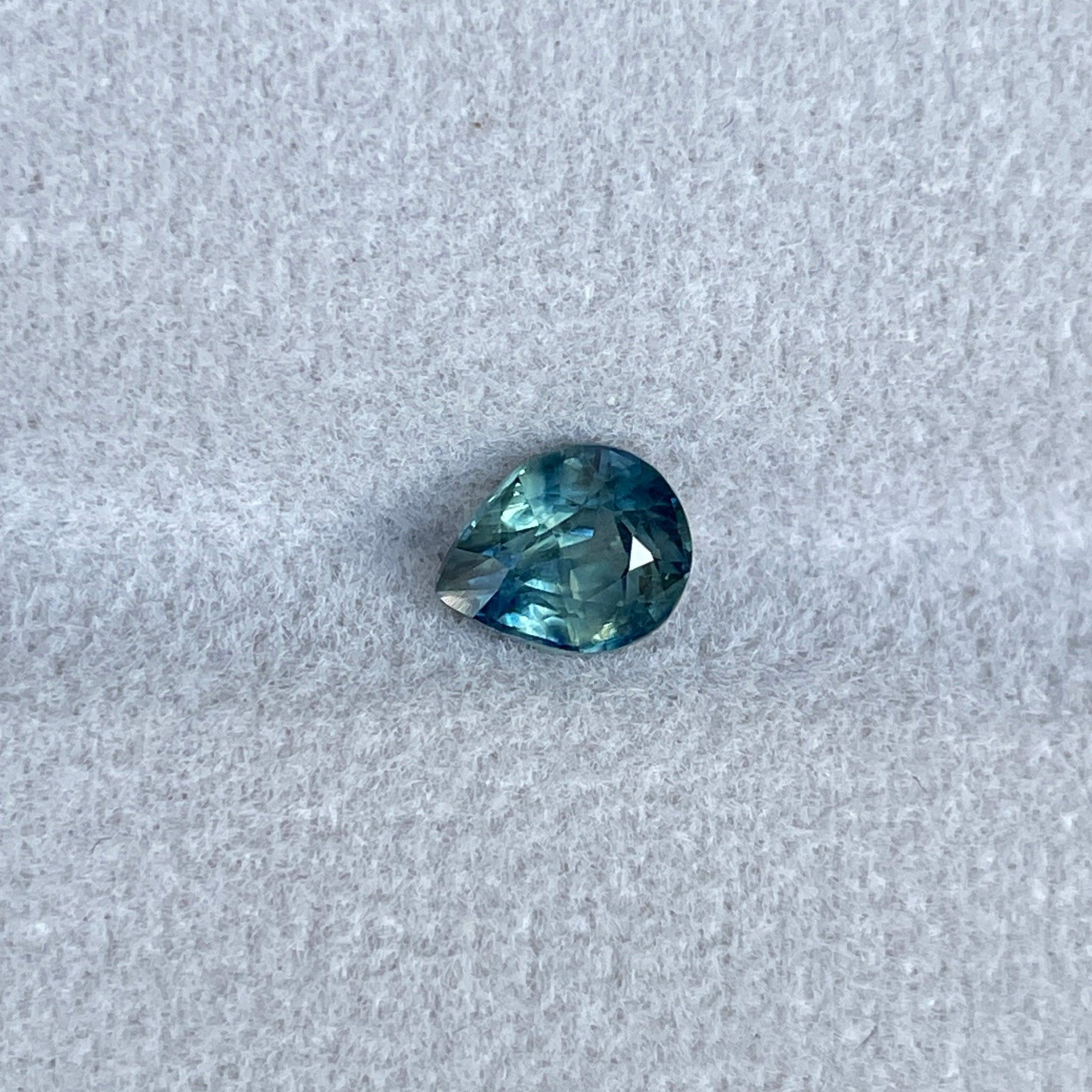 This 1.14 crt Green Sapphire is well cut to bring out the best colour and lustre, and has a perfect colour blend.