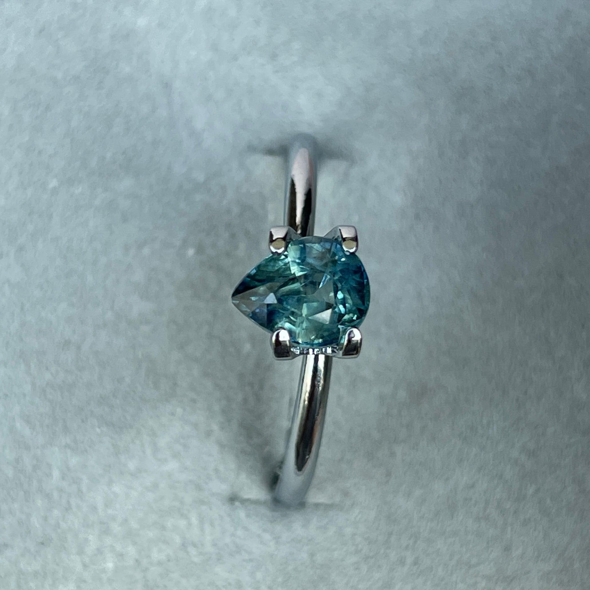 This 1.14 crt Green Sapphire is well cut to bring out the best colour and lustre, and has a perfect colour blend.