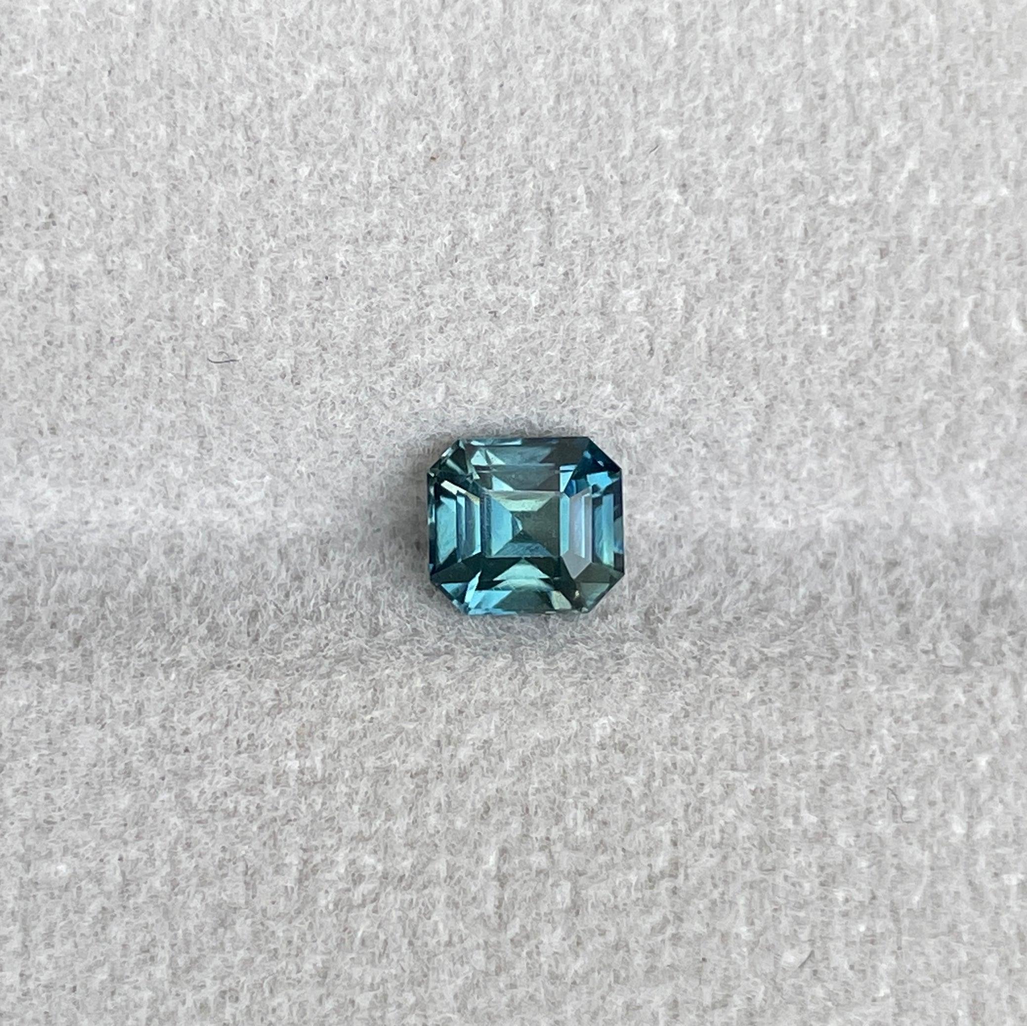 natural blue green sapphire