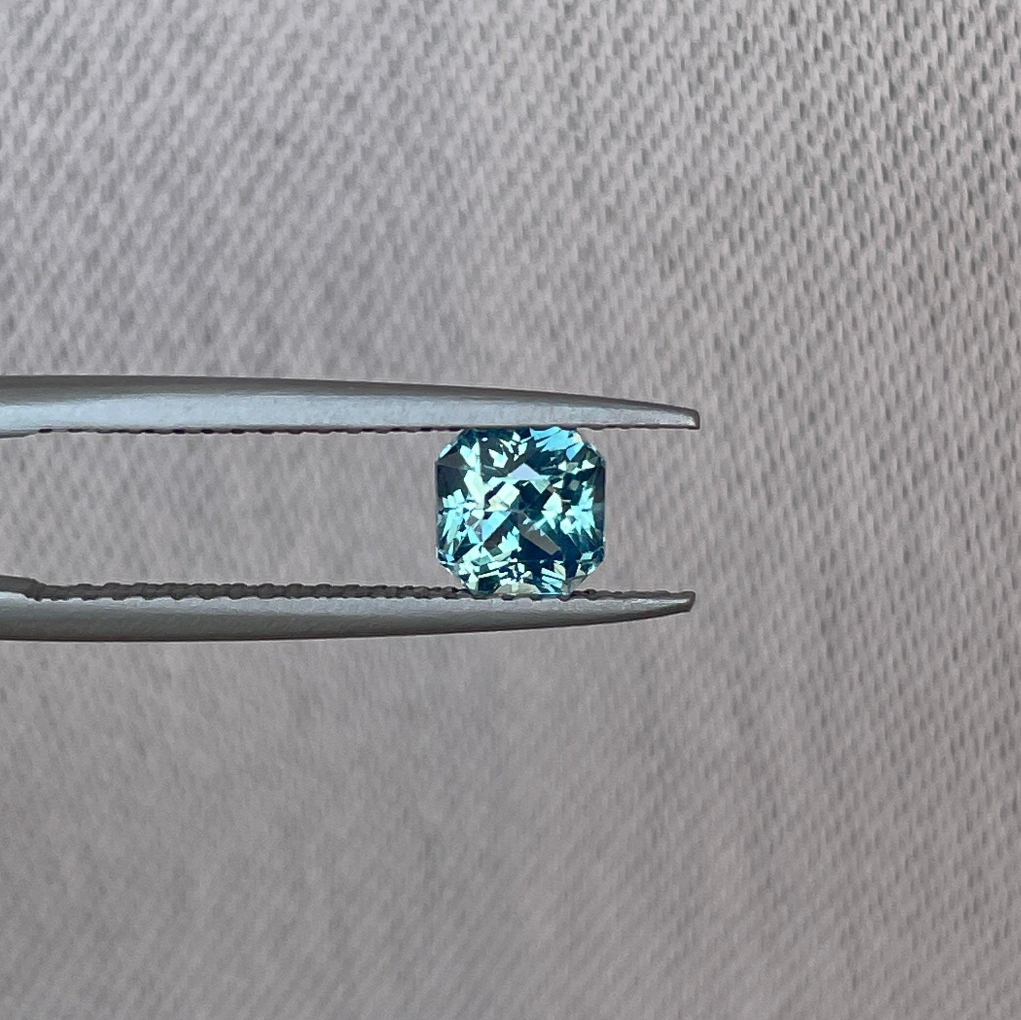 Teal Blue Green Sapphire 1.03 Cts, Natural Blue Green Sapphire Ring, Teal Sapphire Engagement Ring, Teal Sapphire Necklace, heated - NASHGEMS