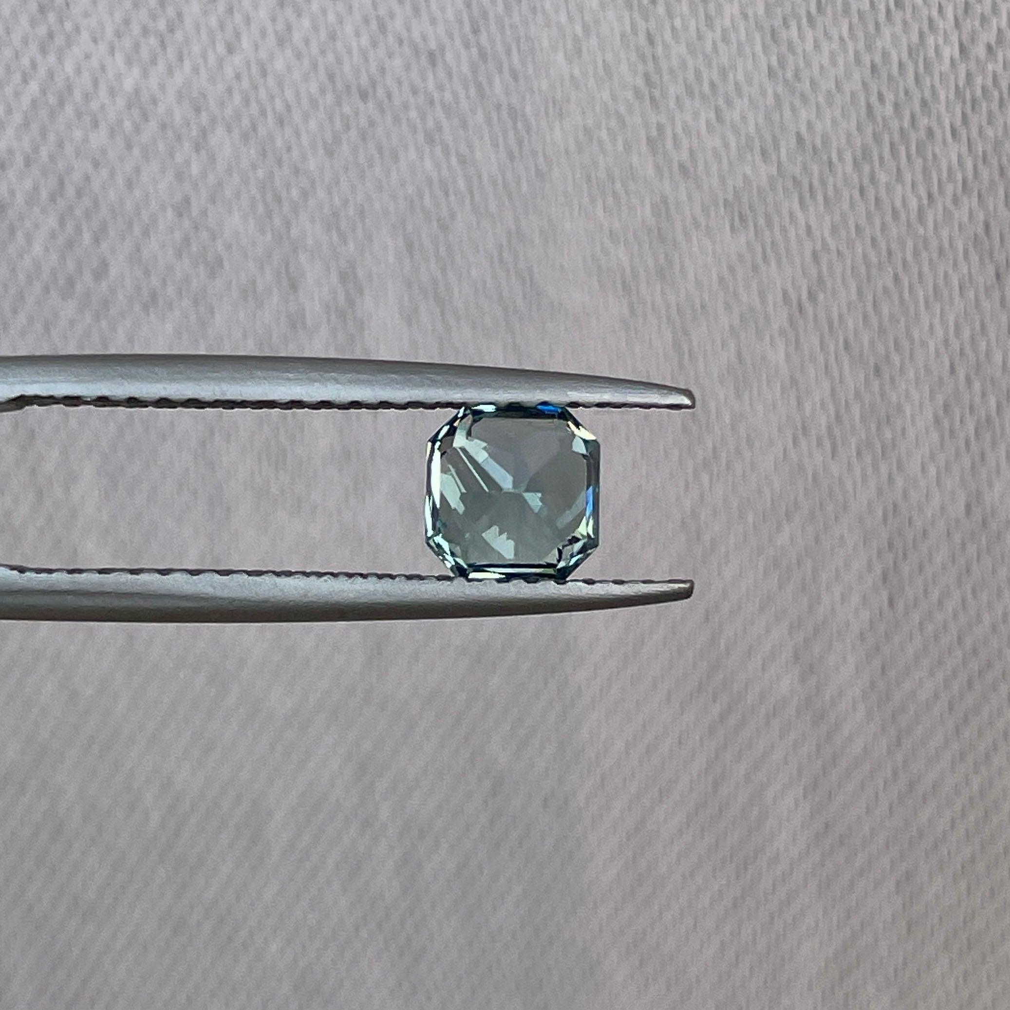 Teal Blue Green Sapphire 1.03 Cts, Natural Blue Green Sapphire Ring, Teal Sapphire Engagement Ring, Teal Sapphire Necklace, heated - NASHGEMS