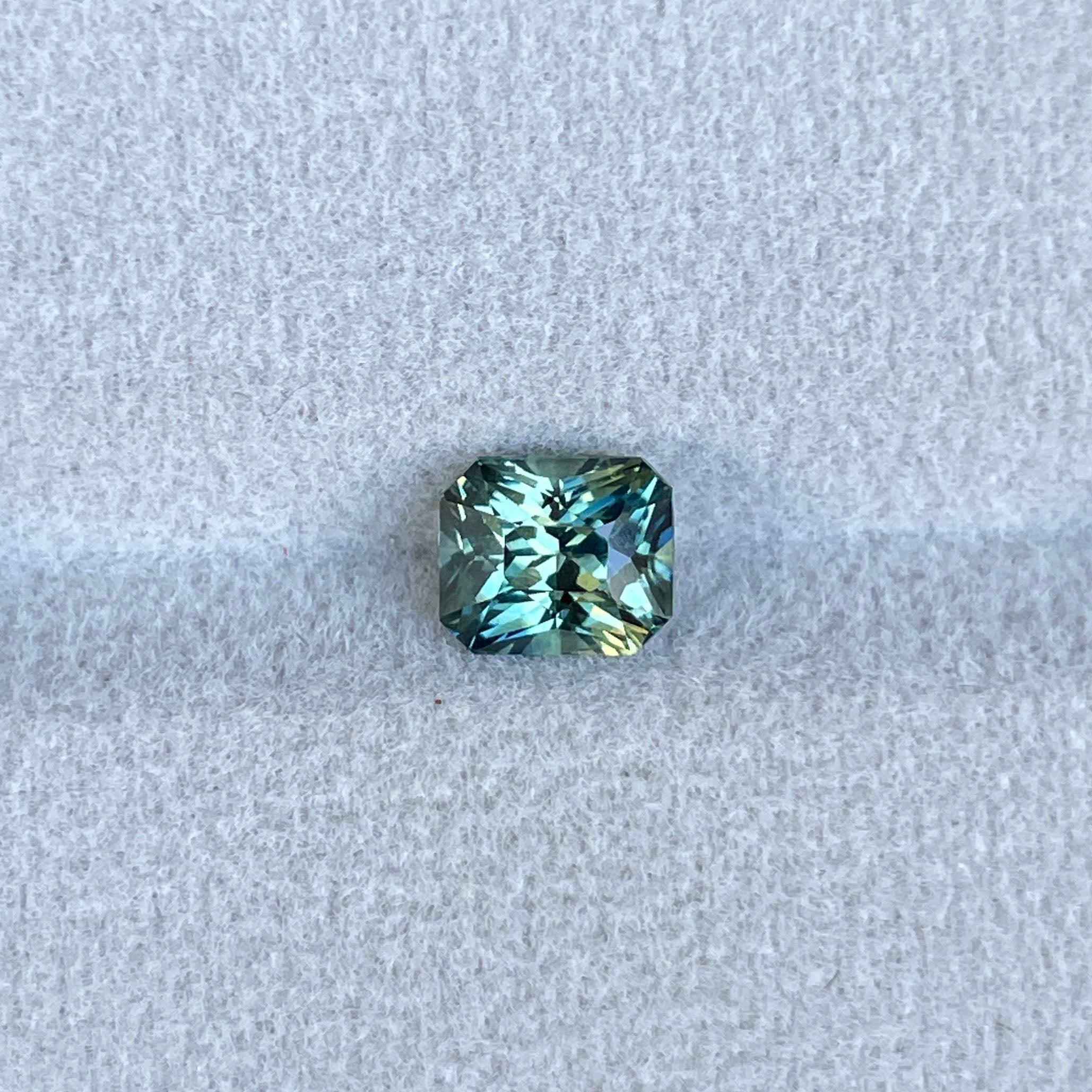 green sapphire loose gemstone