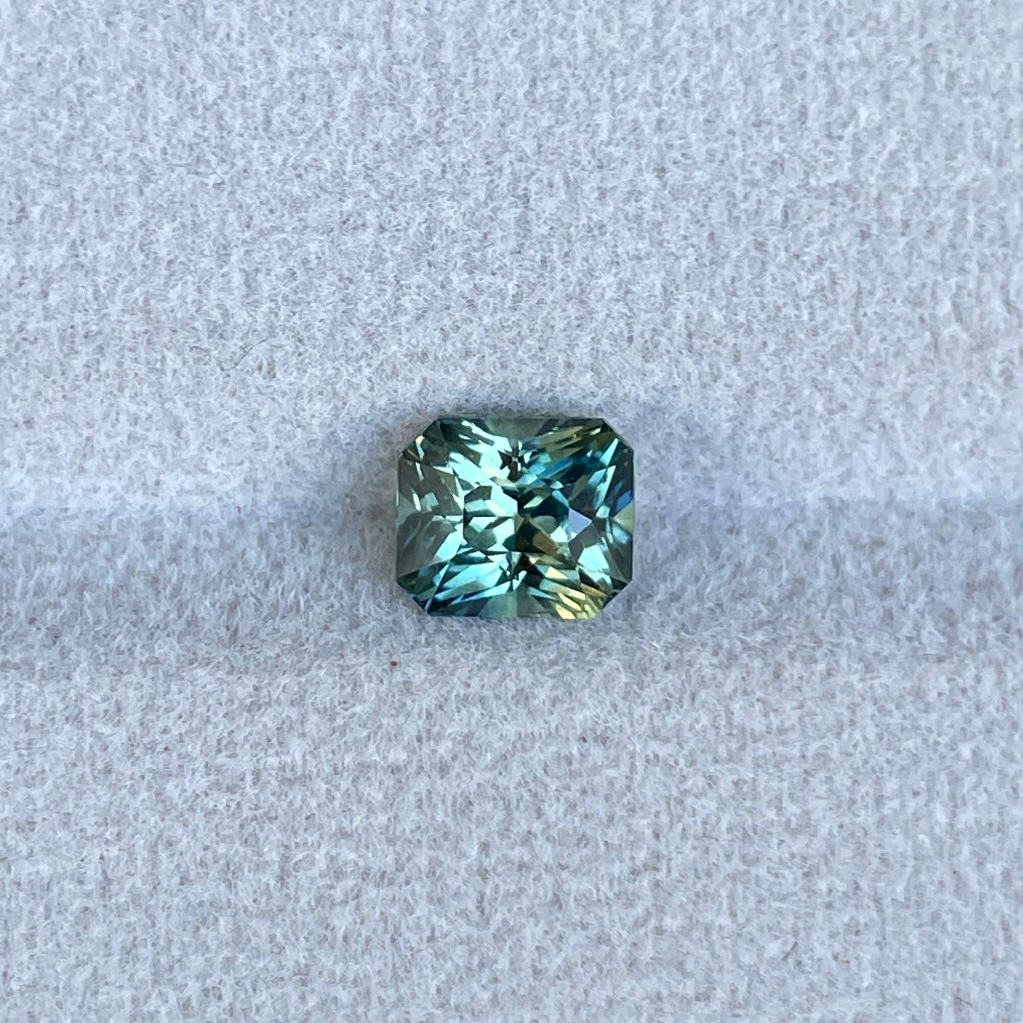 green sapphire loose gemstone