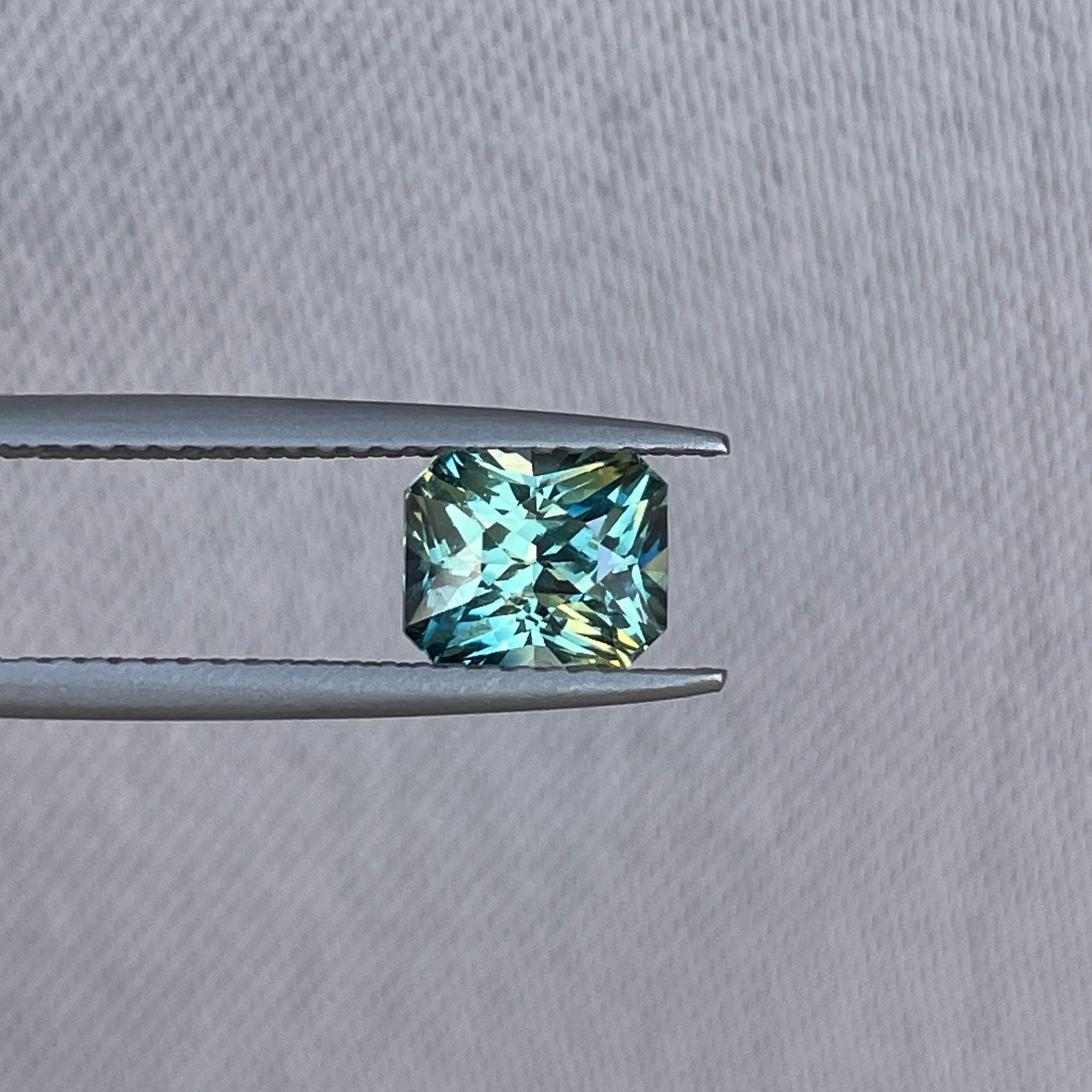 green sapphire loose gemstone