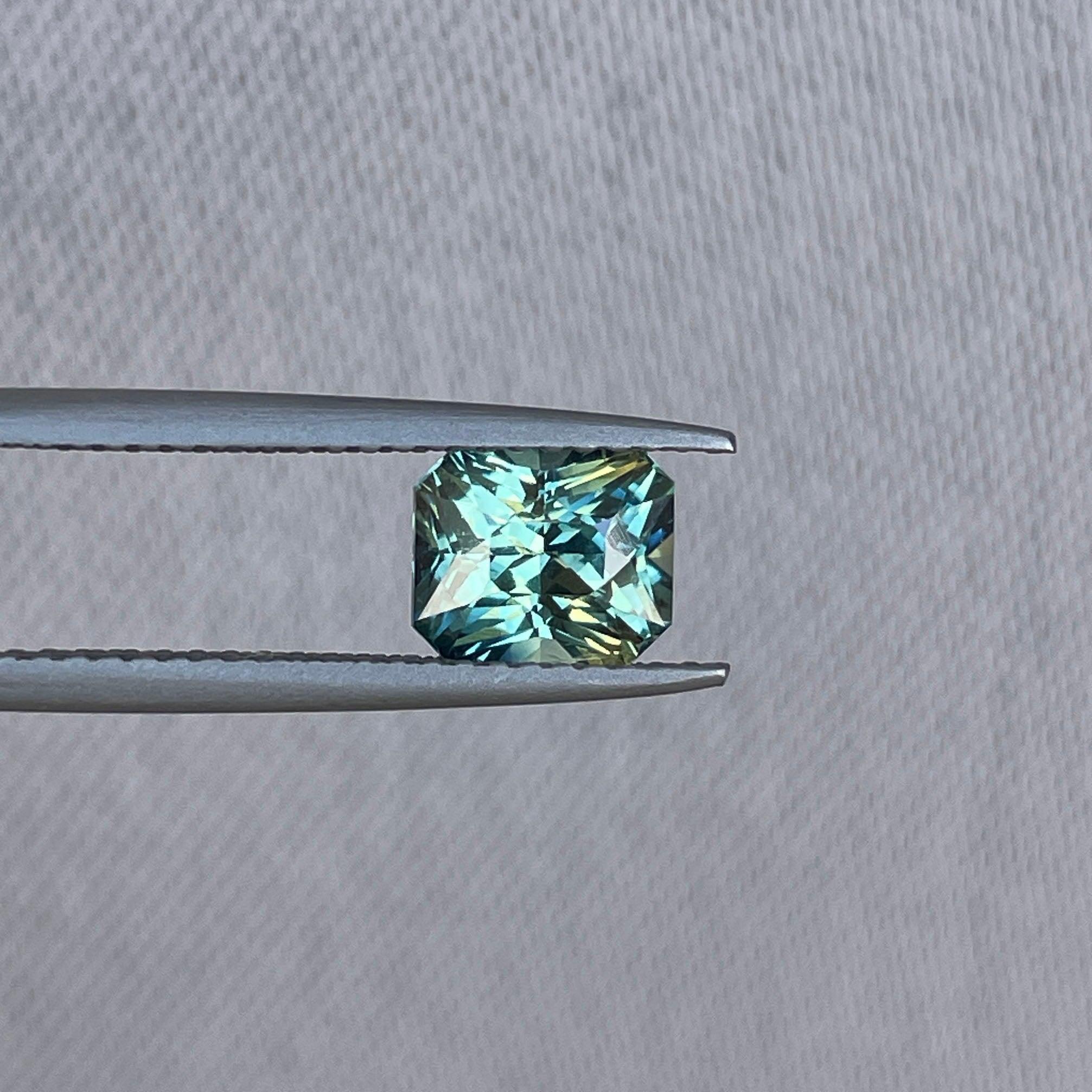 green sapphire loose gemstone