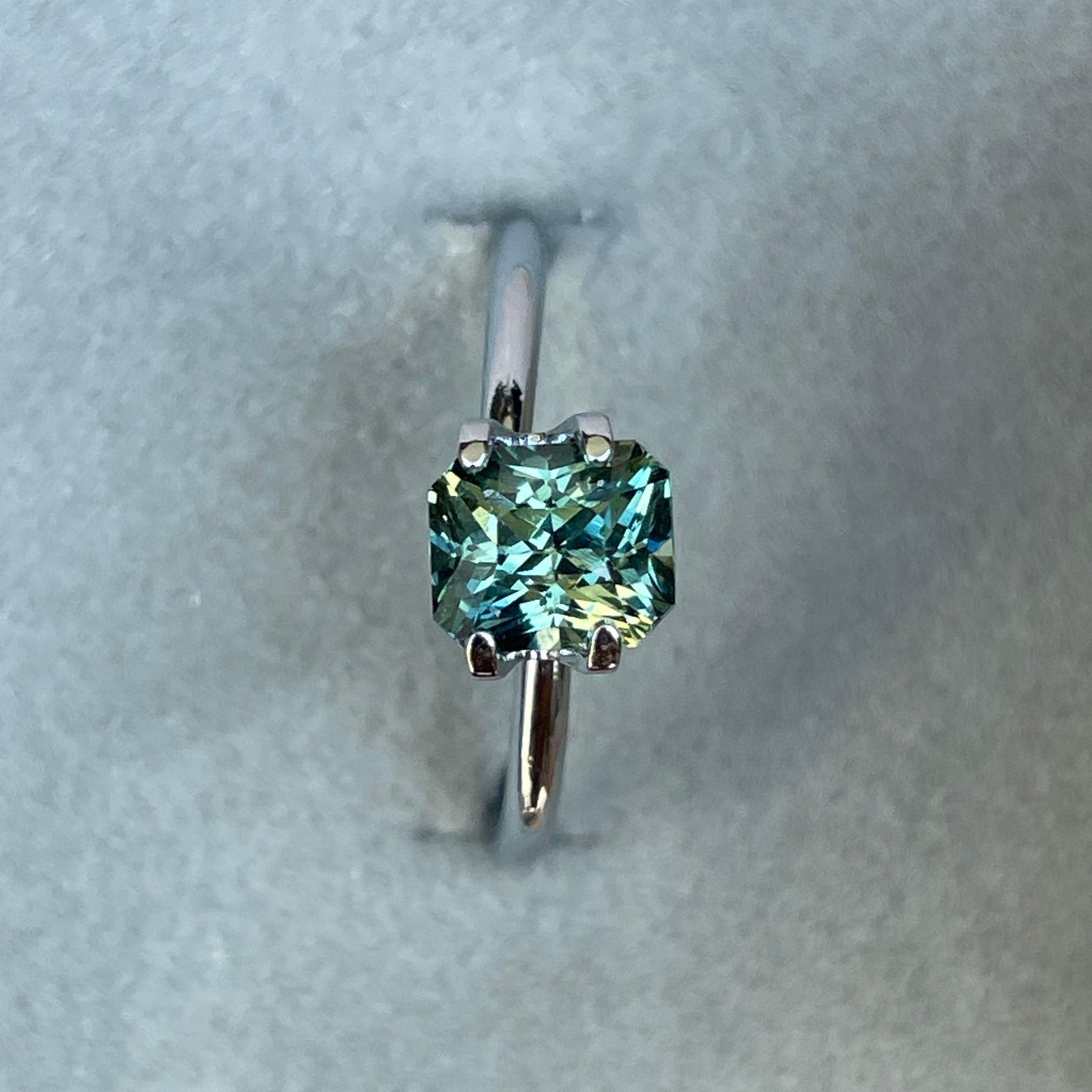 green sapphire loose gemstone
