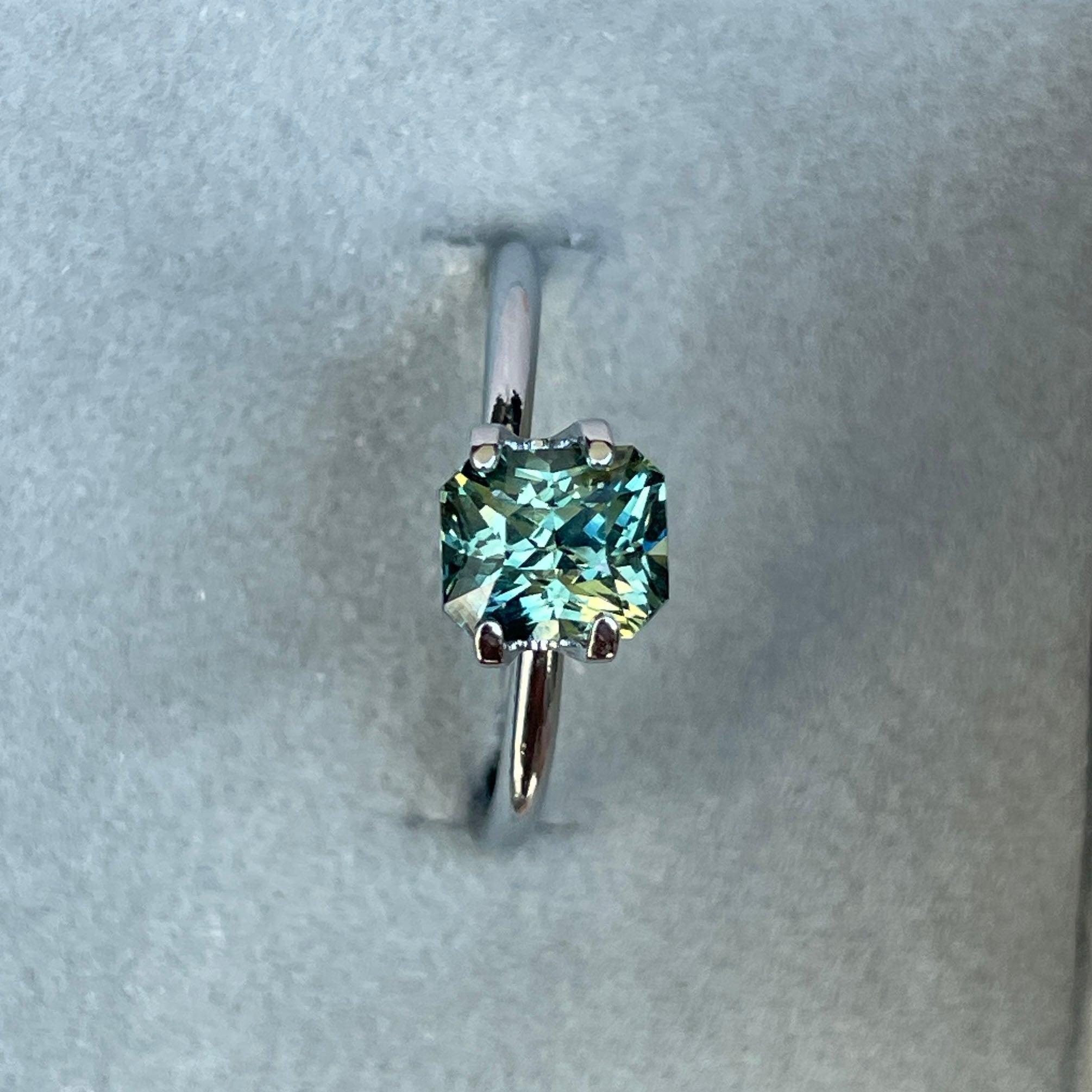 green sapphire loose gemstone