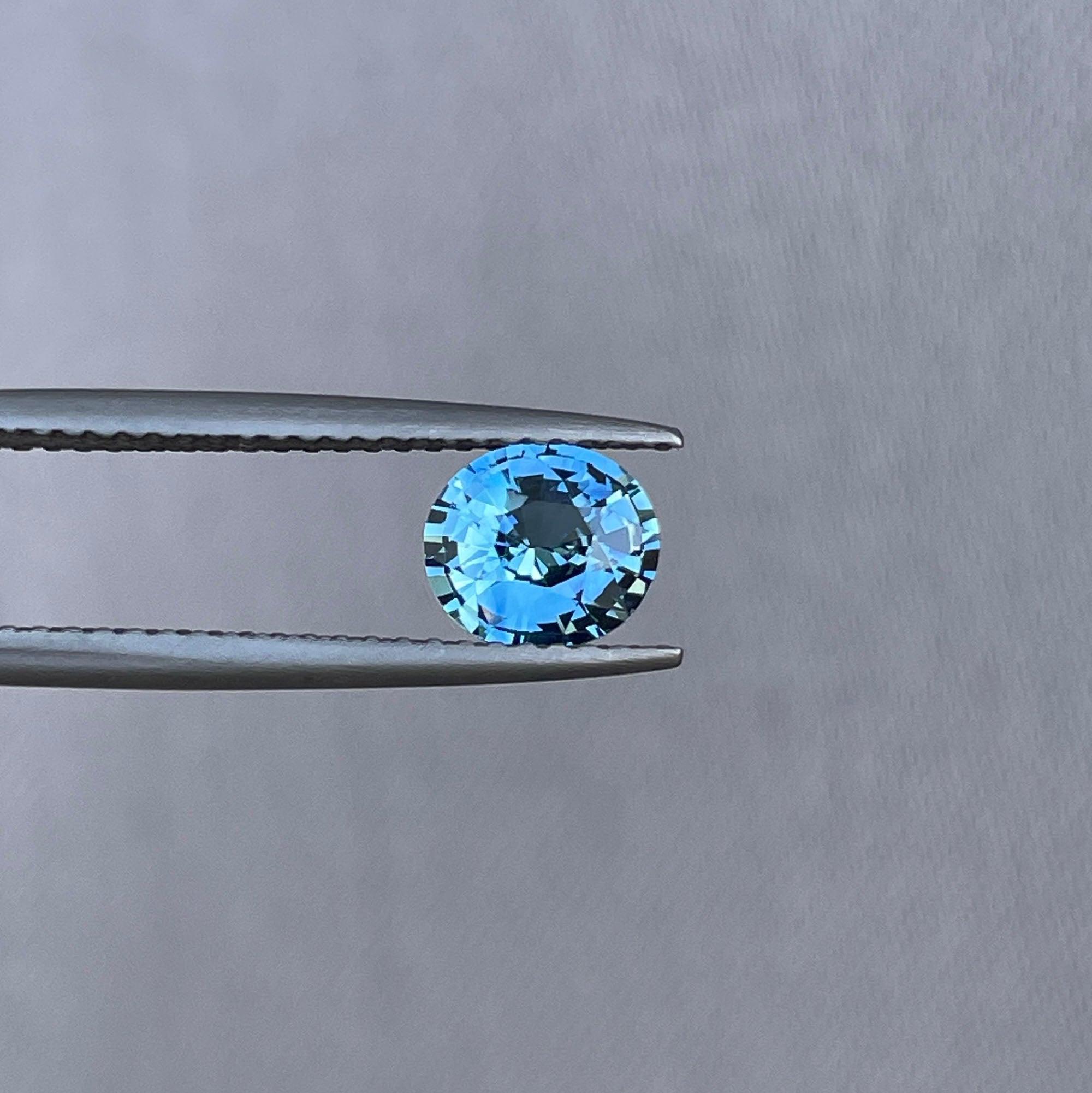 Teal Sapphire 1.09 Ct, Natural Teal Sapphire Ring