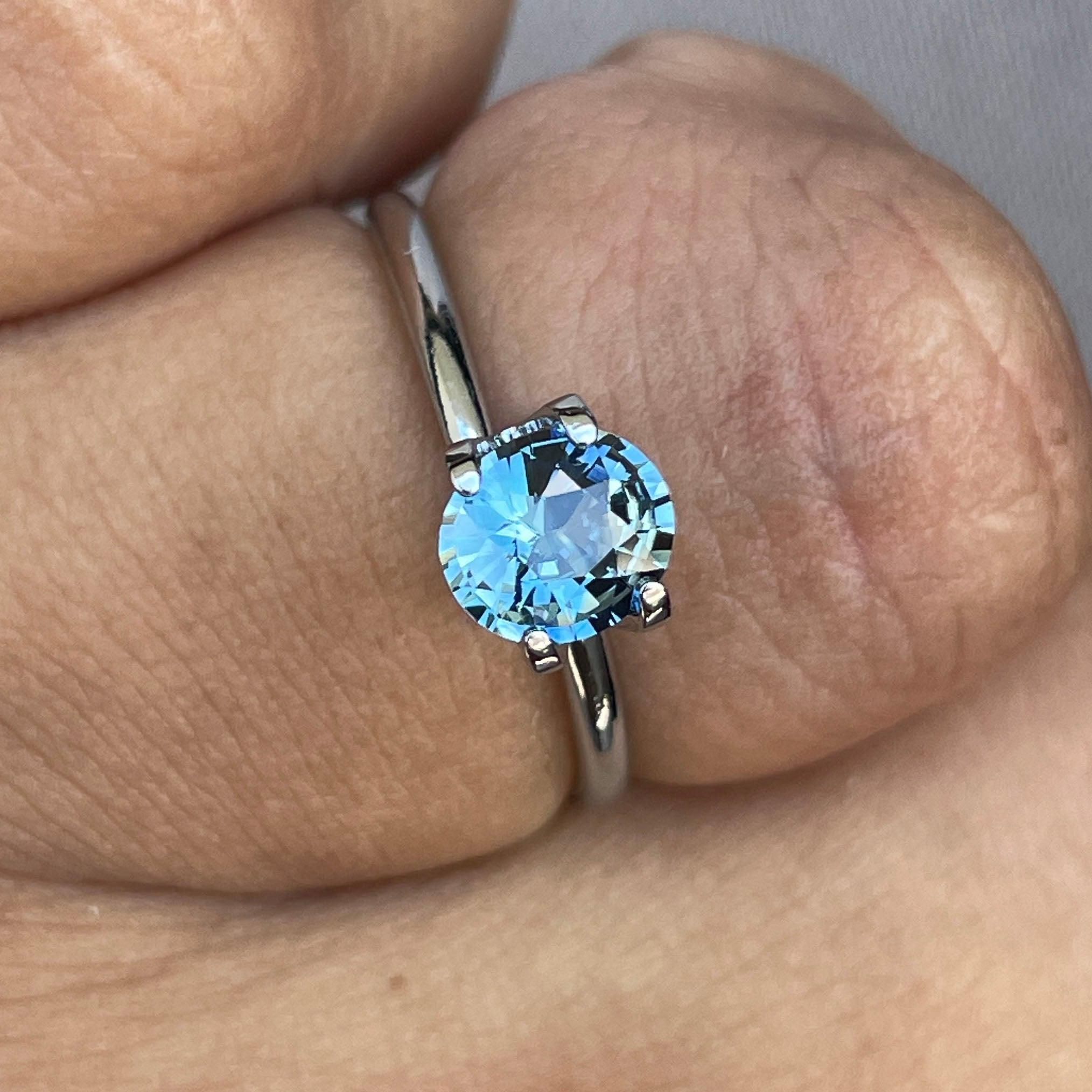 Teal Sapphire 1.09 Ct, Natural Teal Sapphire Ring, Teal xx Sapphire Engagement Ring, bespoke Ring, For Custom ring Loose gem - NASHGEMS