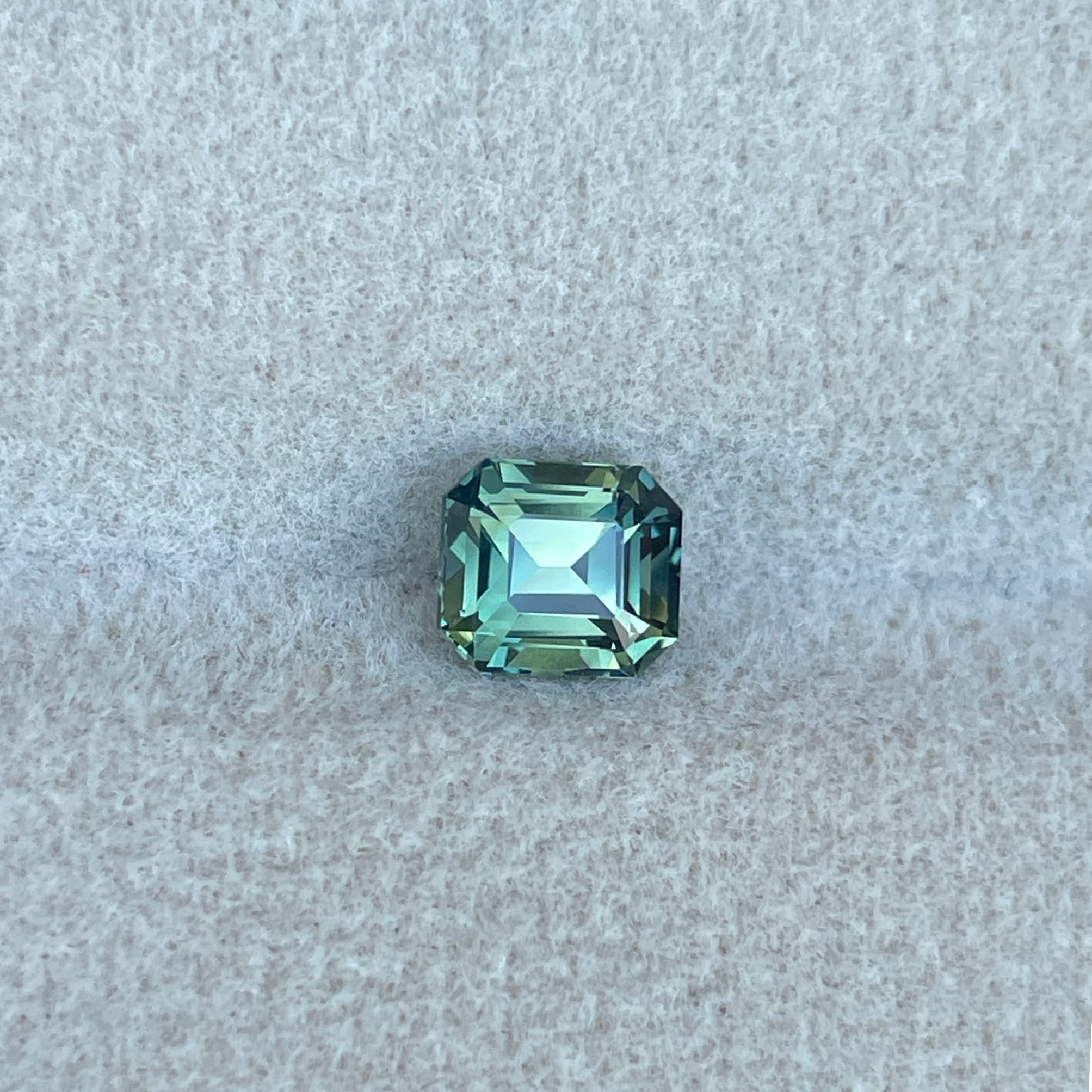 NATURAL GREEN SAPPHIRE EMERALD 1.19 TEALBLUE