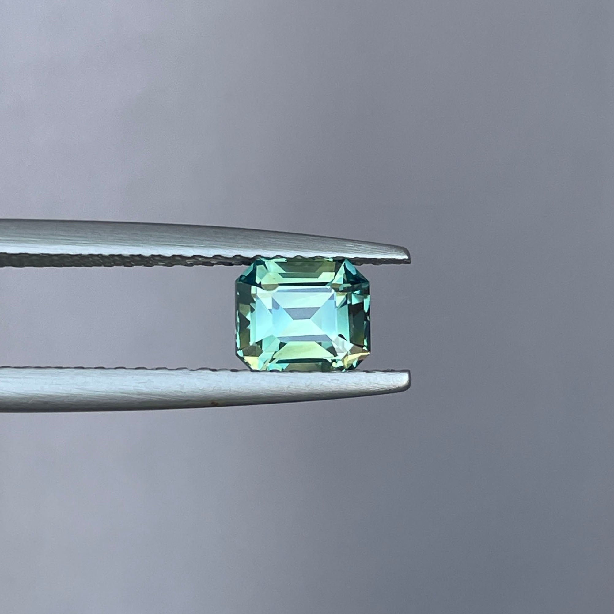 NATURAL GREEN SAPPHIRE EMERALD 1.19 TEALBLUE
