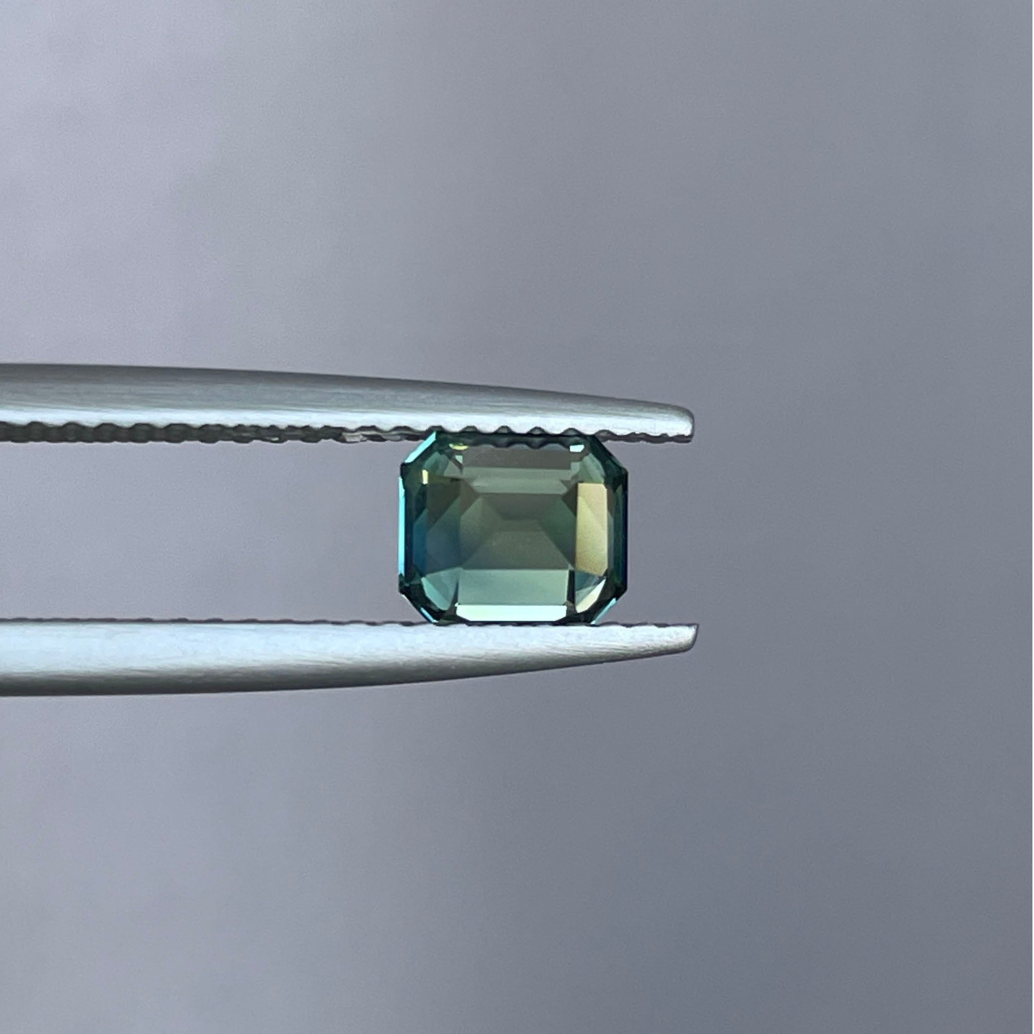 NATURAL GREEN SAPPHIRE EMERALD 1.19 TEALBLUE