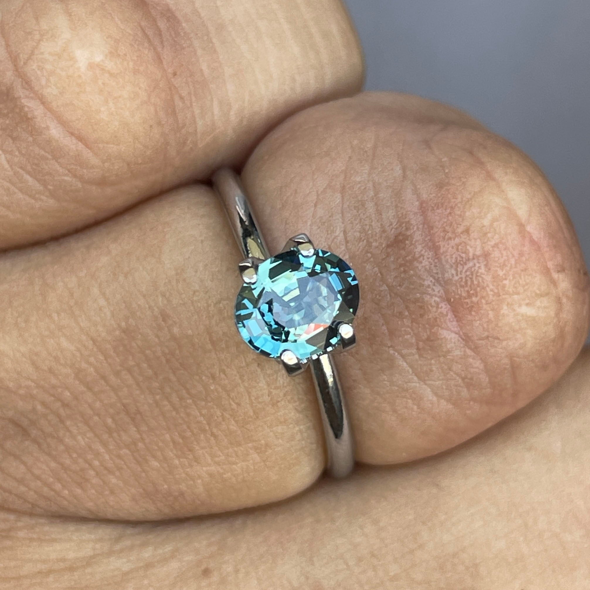 NATURAL TEAL BLUE GREEN SAPPHIRE 1.20