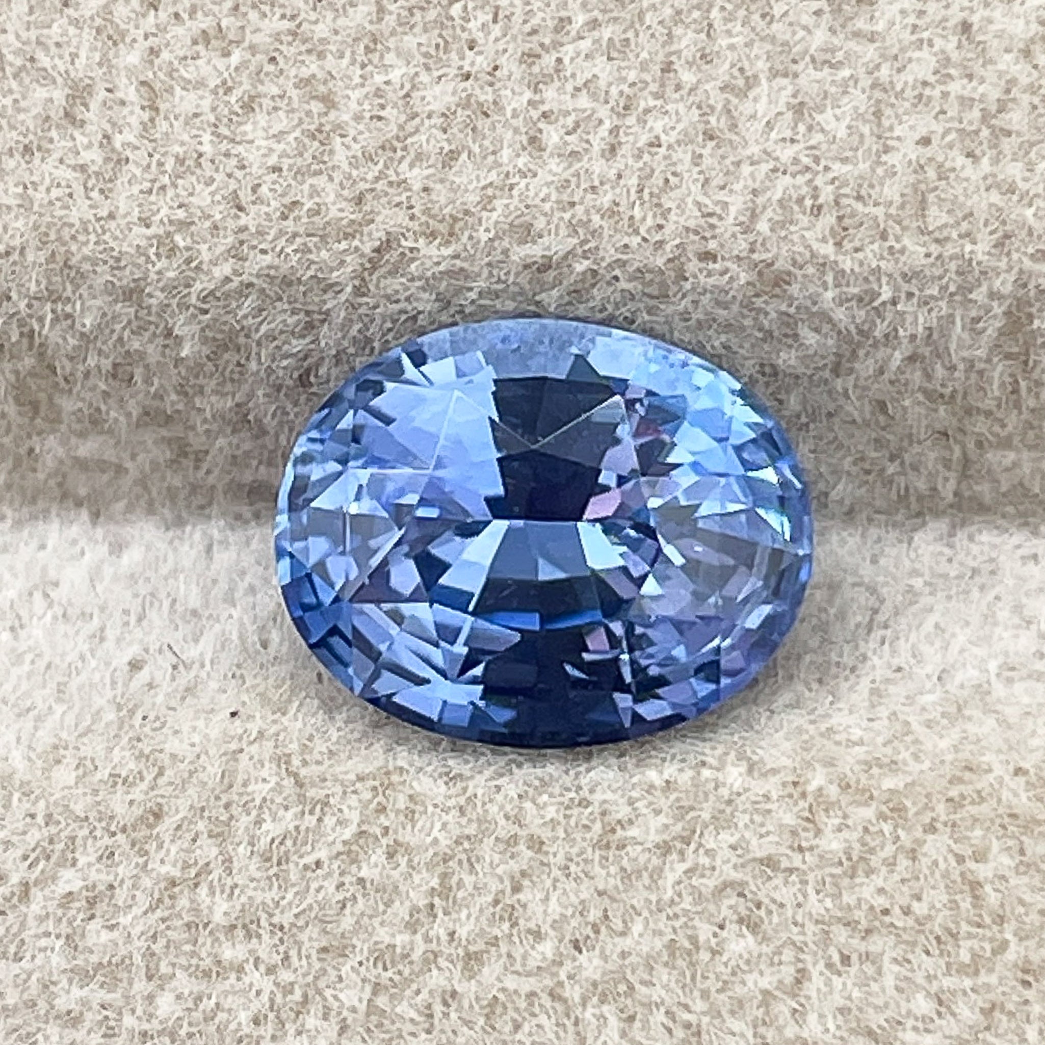 Natural Ceylon blue sapphire loose gemstone, 2.15 Ct oval cut, VVS clarity, suitable for engagement rings or custom jewelry by NASHGEMS.