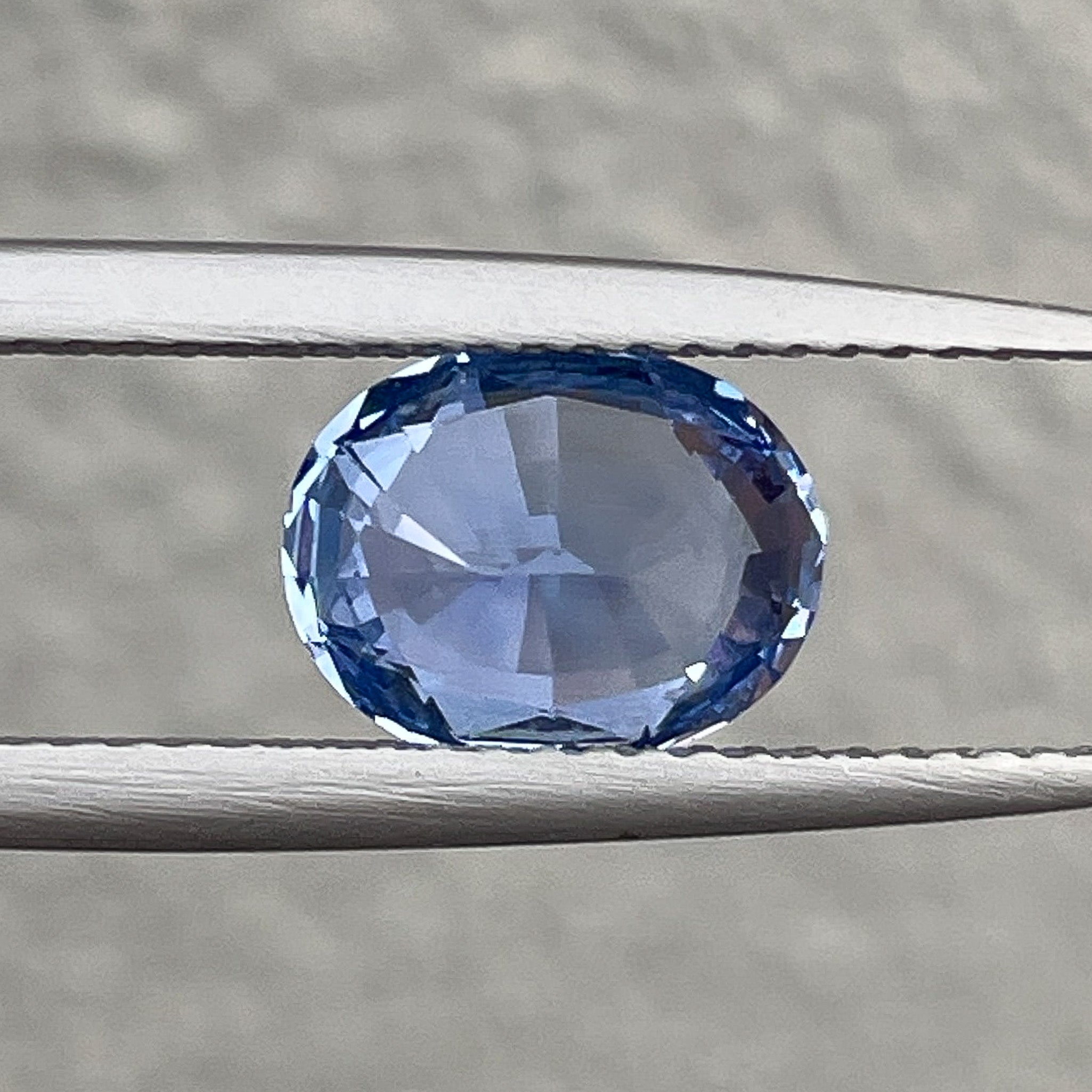 Natural Ceylon Blue Sapphire 2.15 Ct oval cut loose gemstone by NASHGEMS, ideal for engagement rings or custom jewelry.