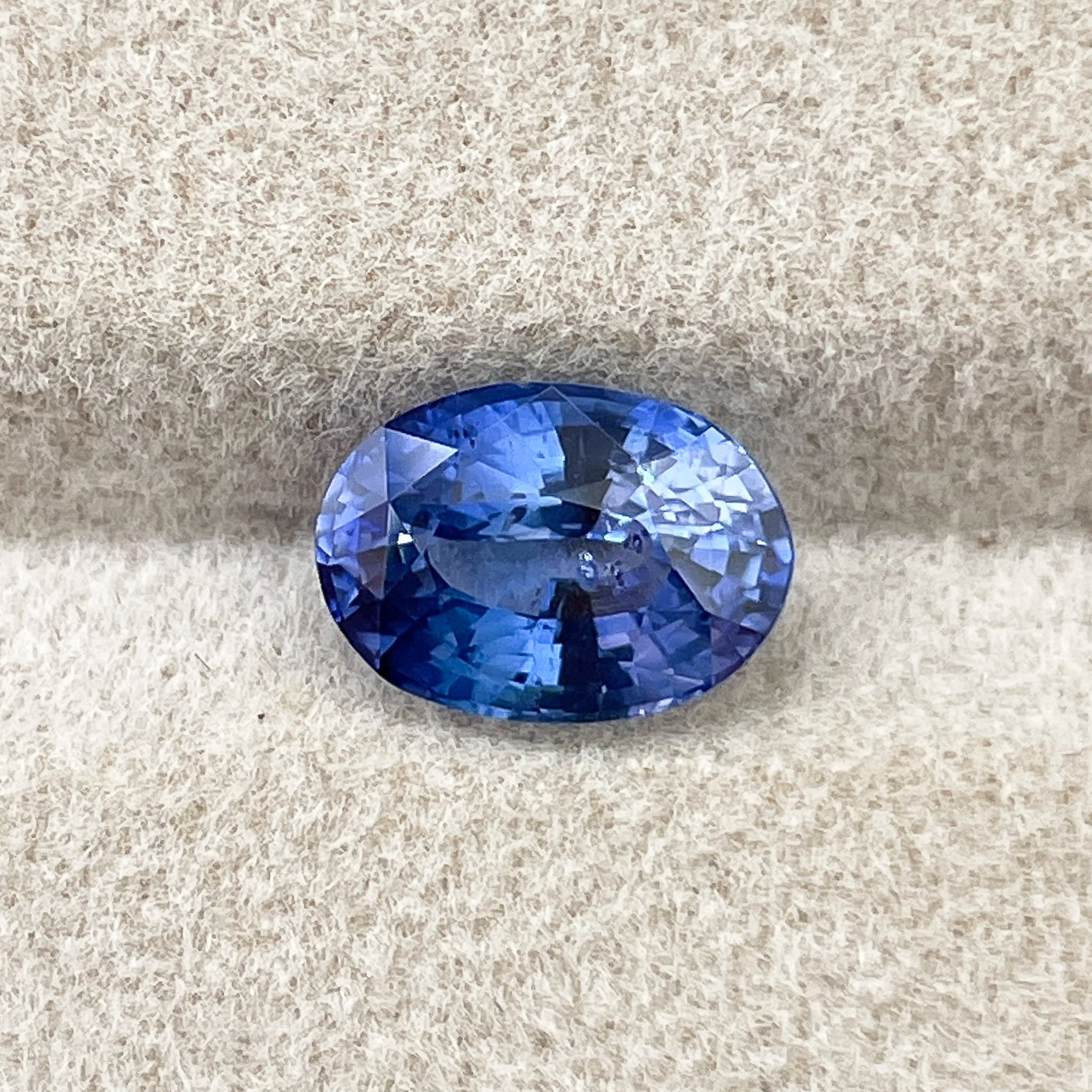 Natural Ceylon Blue Sapphire loose gemstone, oval cut, 2.27 Ct, ideal for engagement rings or custom jewelry by NASHGEMS.
