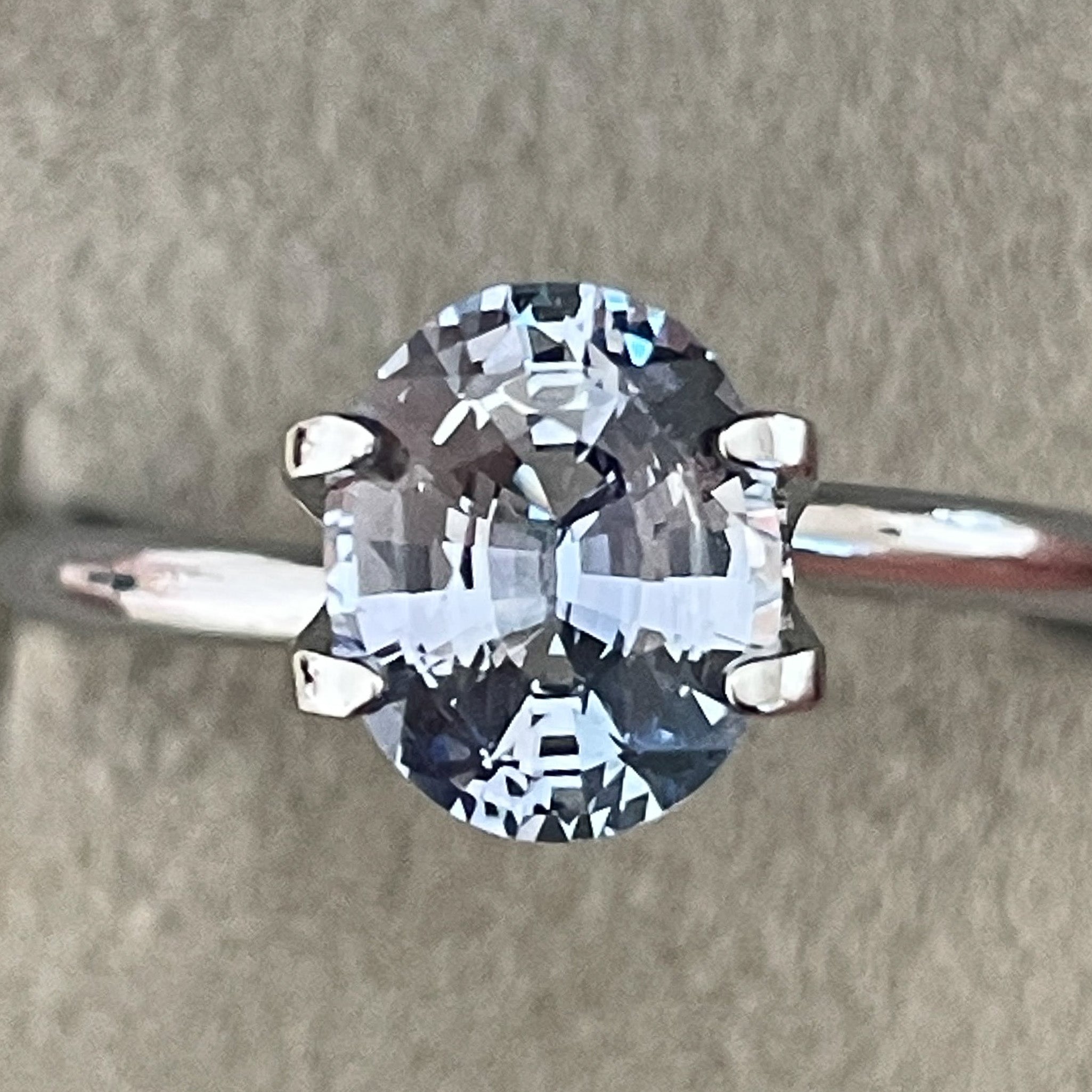 Natural Ceylon Pale Blue Sapphire 1.56 Ct oval cut, no heat, VVS clarity, loose blue sapphire gemstone by NASHGEMS for engagement rings