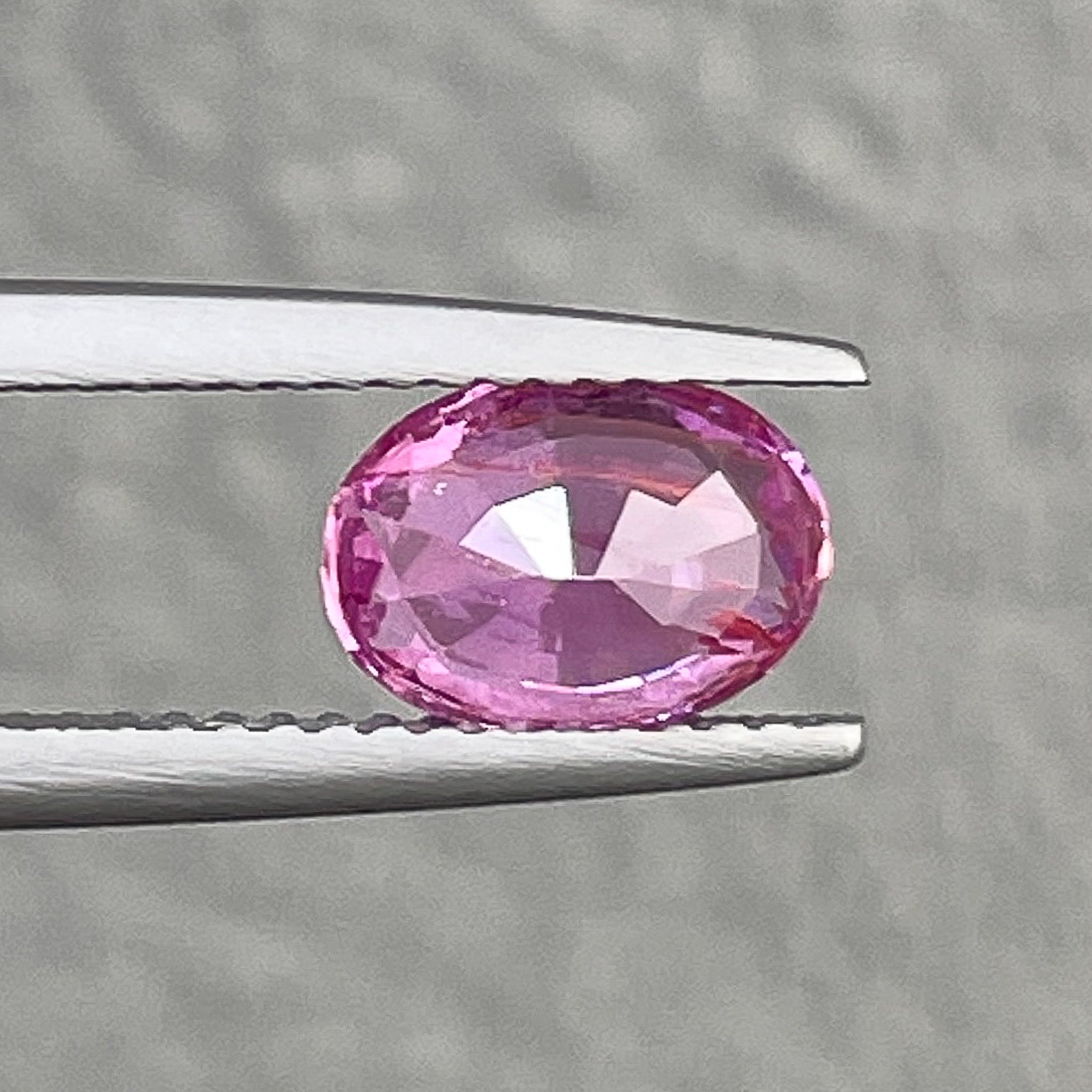 Natural pink sapphire loose gemstone, 1.65 carats oval cut by NASHGEMS, no heat treatment, ideal for engagement rings.