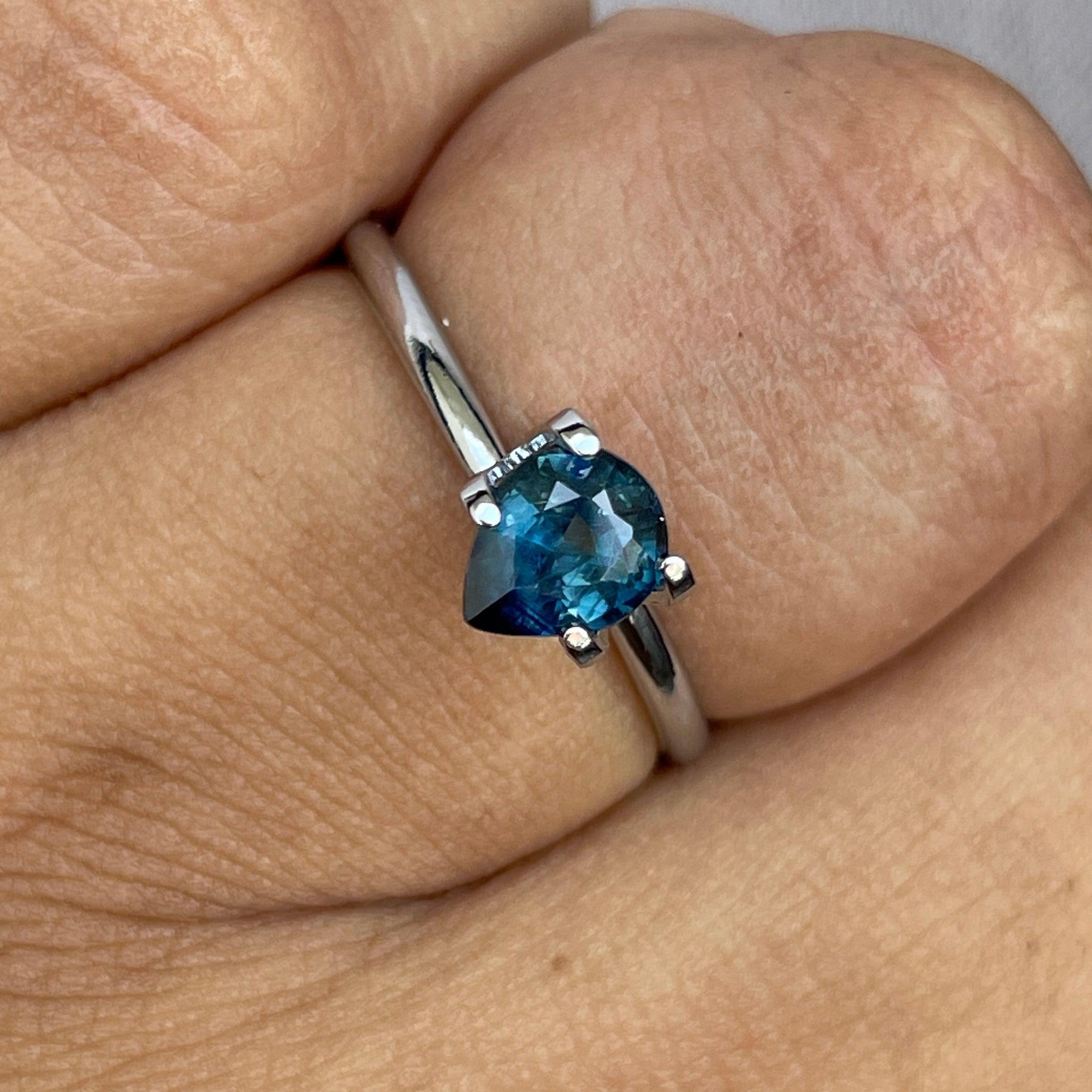 bluish green sapphire precious stone