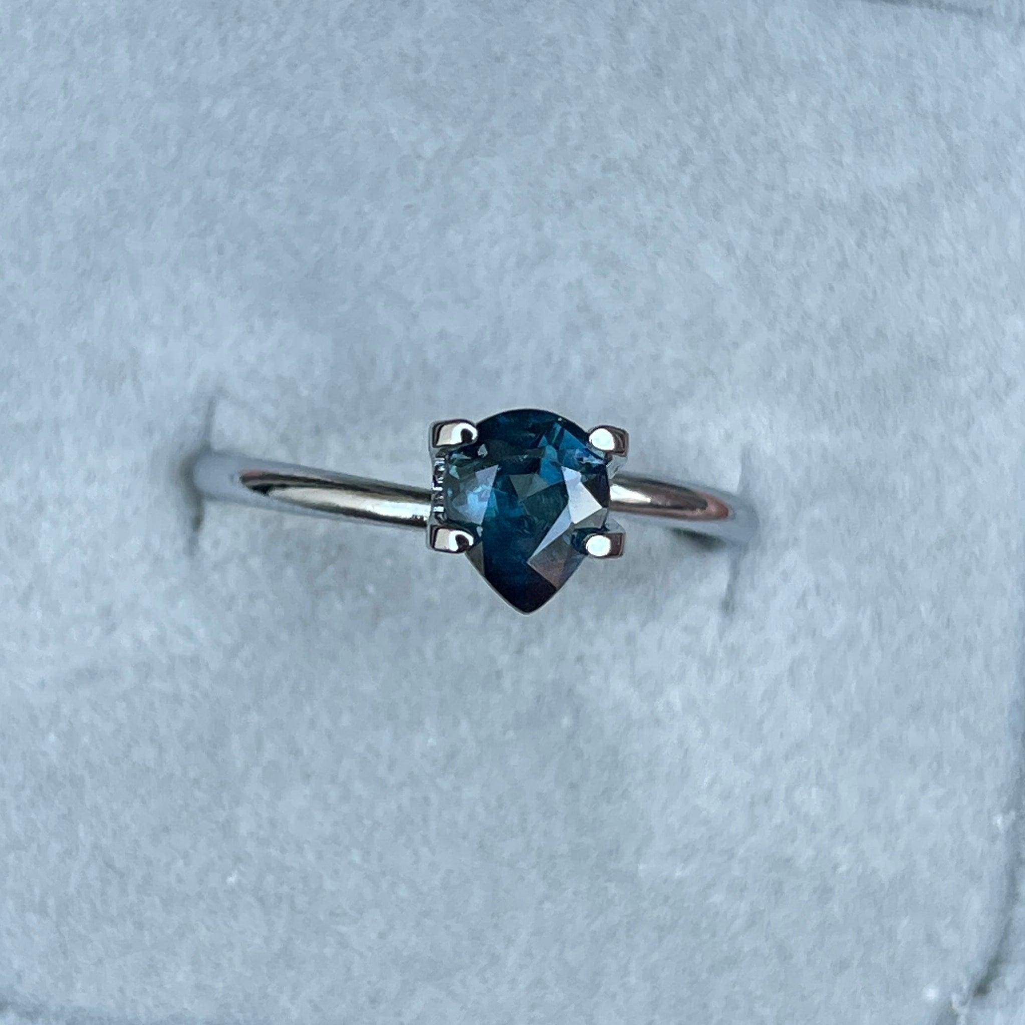 bluish green sapphire precious stone
