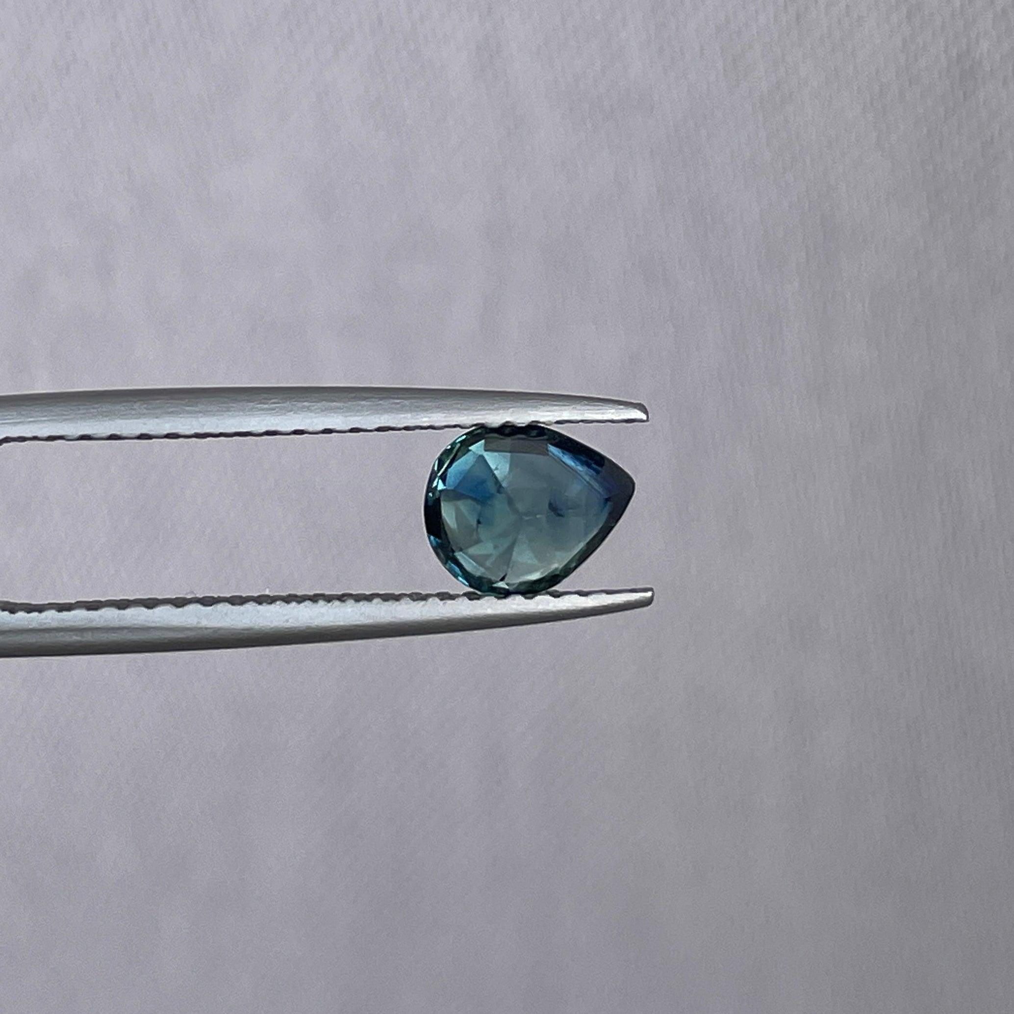 bluish green sapphire precious stone