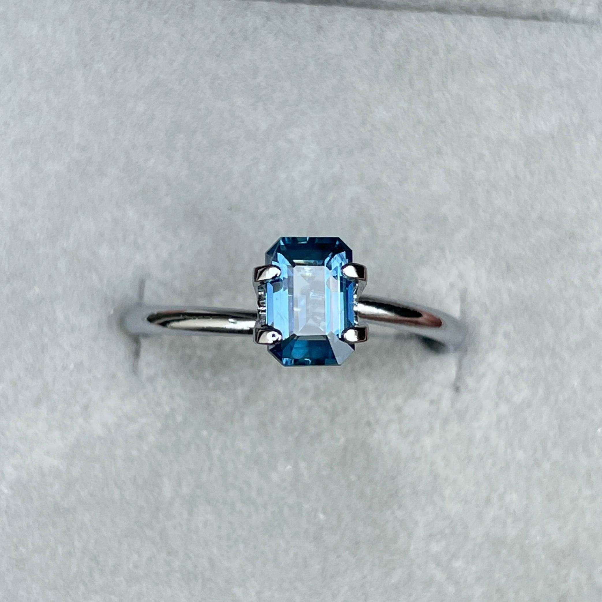 bluish green sapphire precious stone