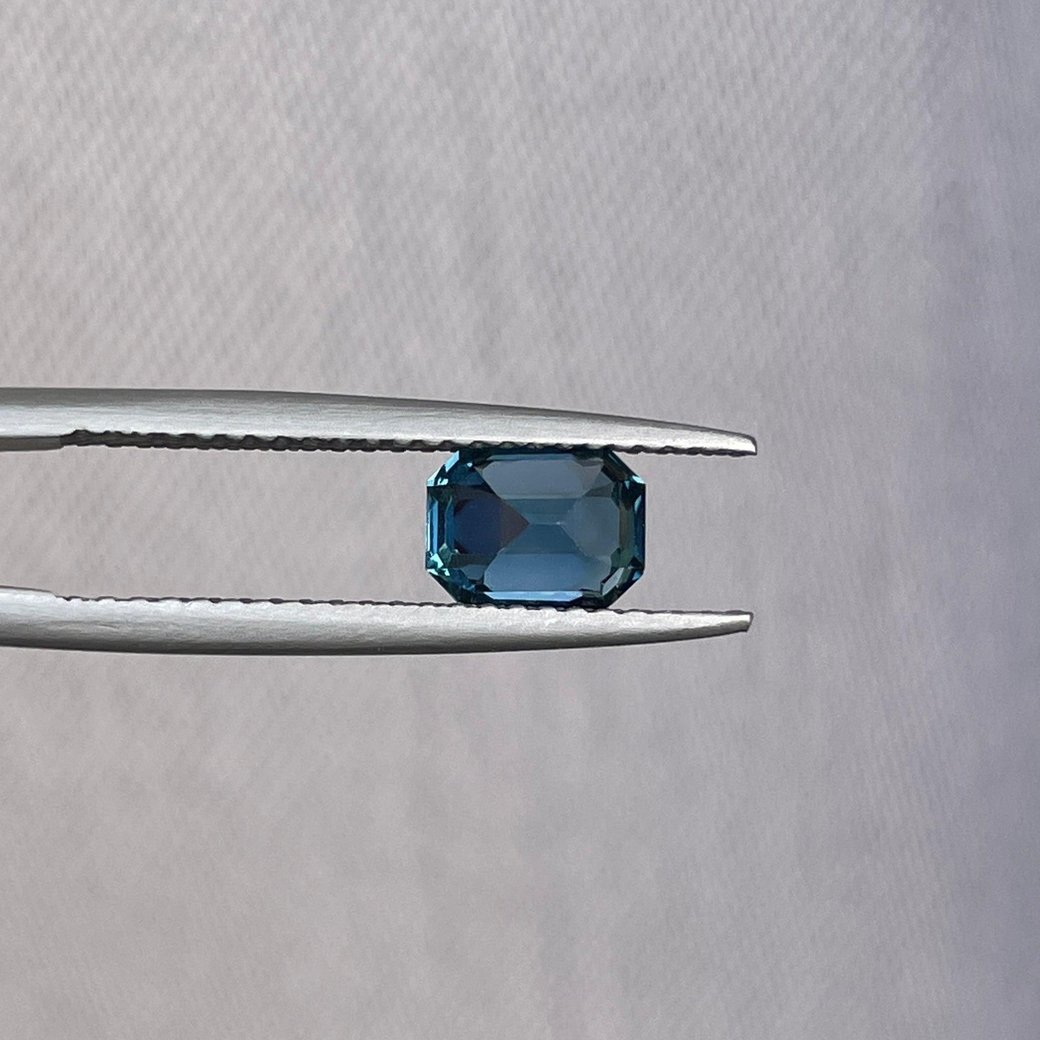 bluish green sapphire precious stone